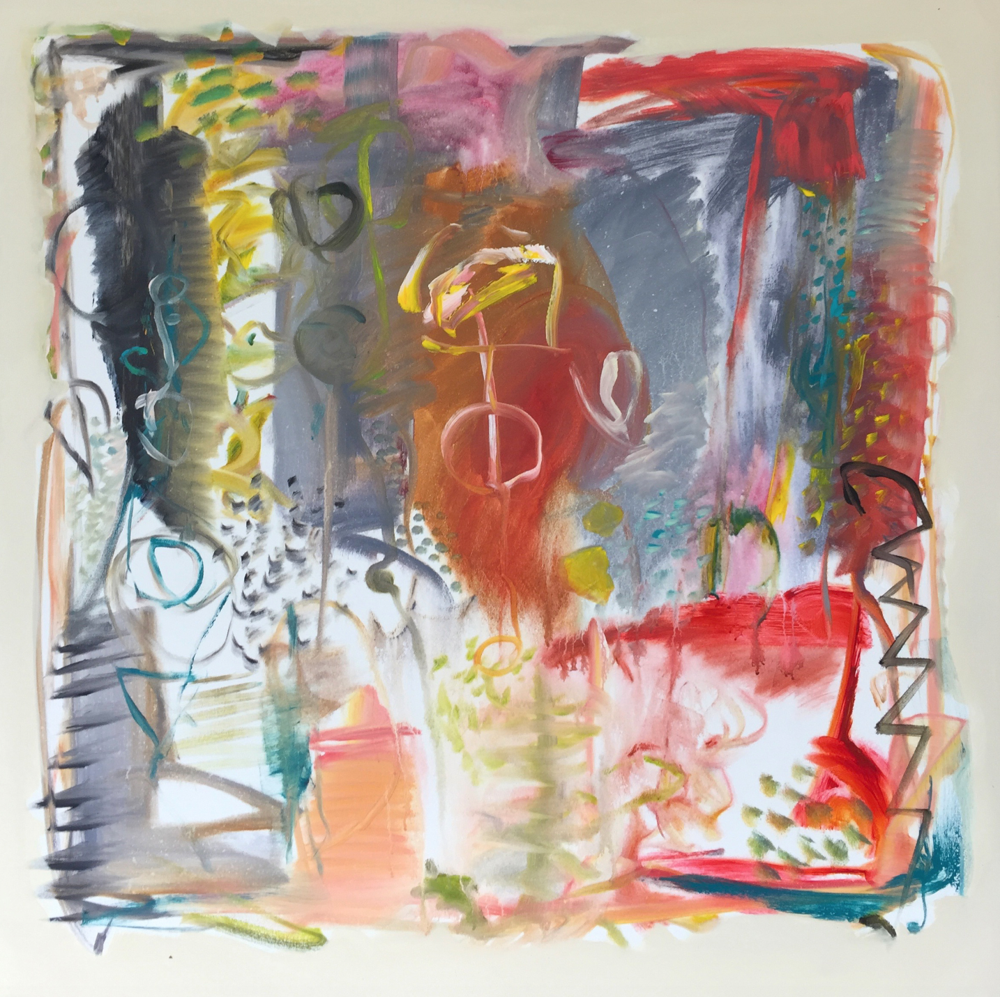 Lamar Briggs, Kyoken V Acrylic on Canvas, 50x50 in.