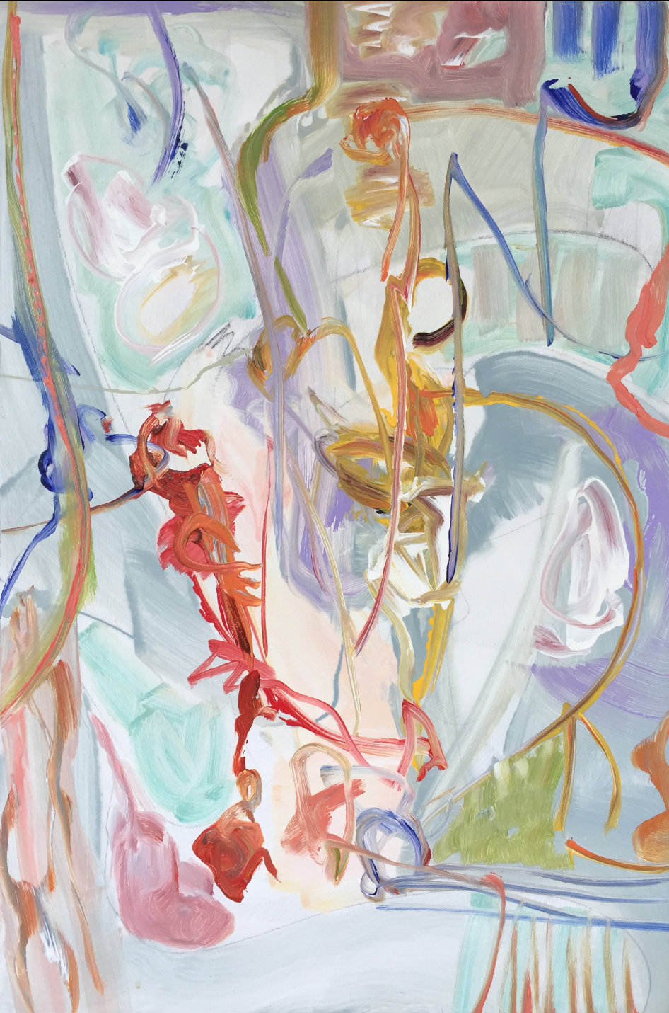 Lamar Briggs, Under the Sea No. 3 Acrylic on Canvas, 30in. x20 in.