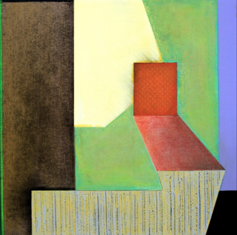 Ned Evans, Ecceles Acrylic & Mixed Media on Canvas, 24x24 in.