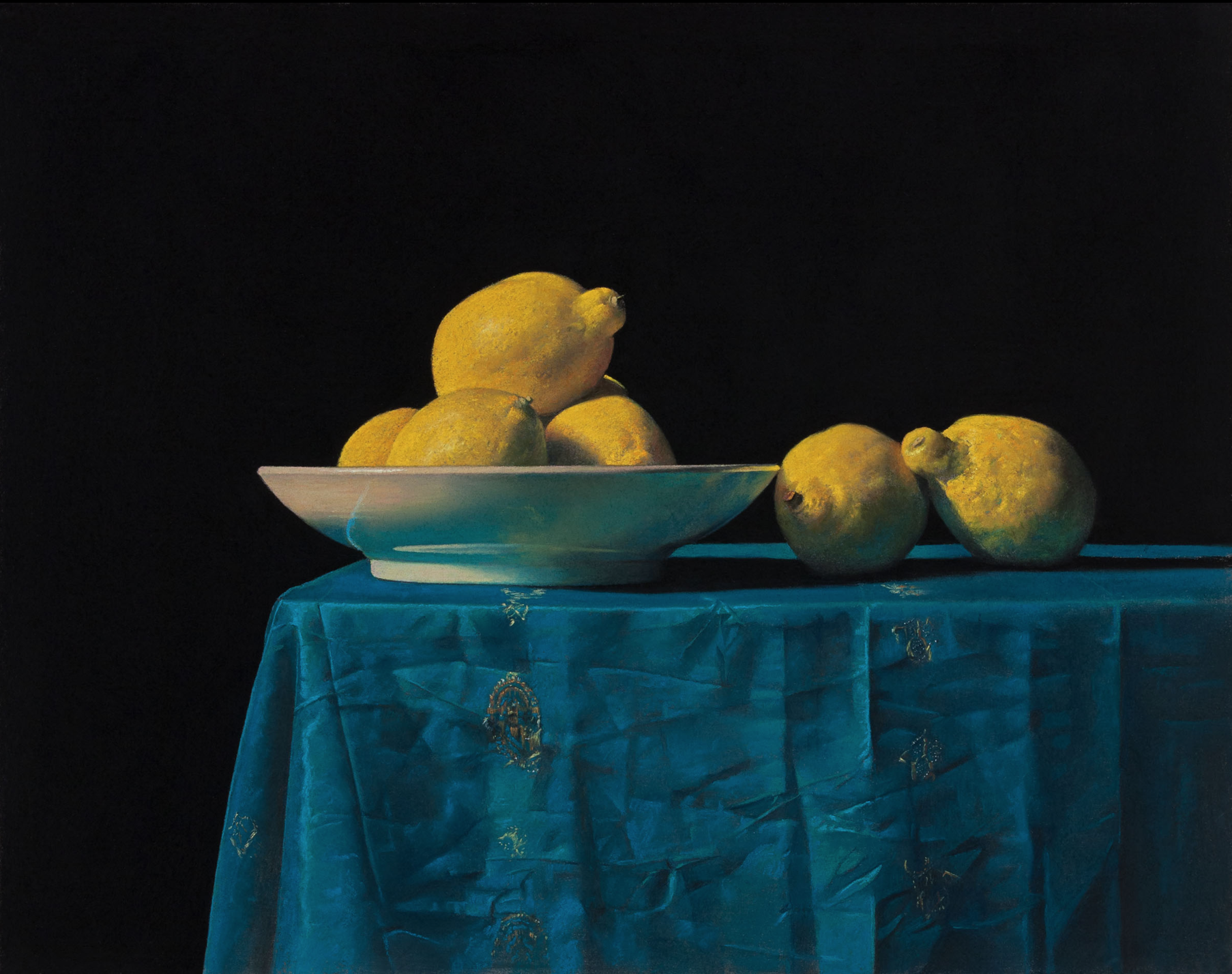 Ron Monsma, Lemons on a Table Pastel, 15x19 in.