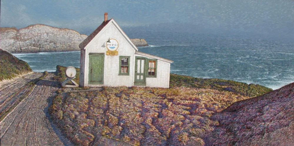 James O’Neil, Fitzhenry’s Store Acrylic on Panel, 24x48 in.