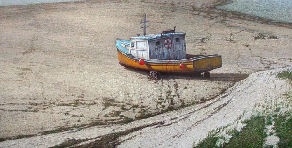 James O’Neil, High & Dry Acrylic on Panel, 24x48 in.