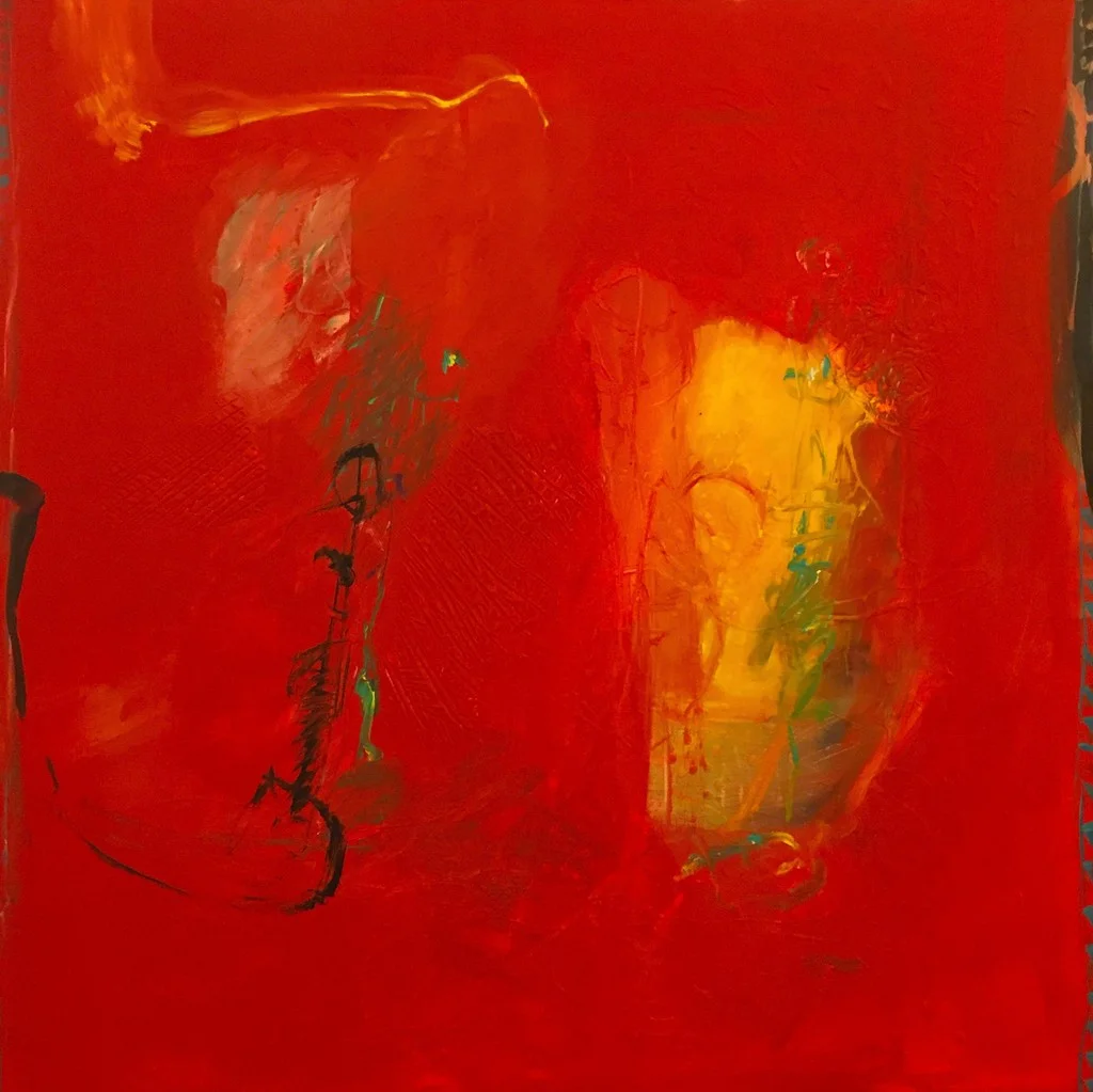 Lamar Briggs, Black Monkey Acrylic on Canvas, 40in. x 40 in.