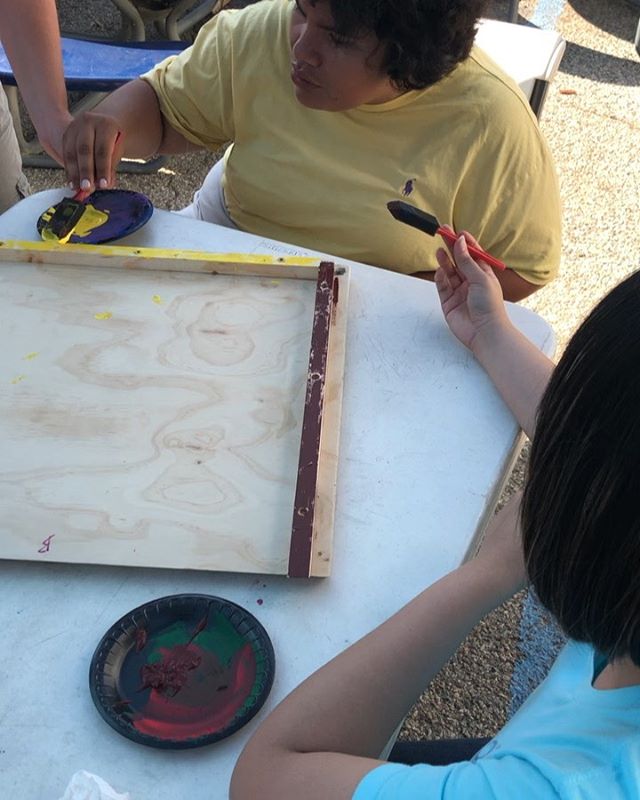 Finished painting our free little library! It&rsquo;s ready for assembly. #freelittlelibrary #teamwork #friends #community #books #pasadena #clubASPIRE