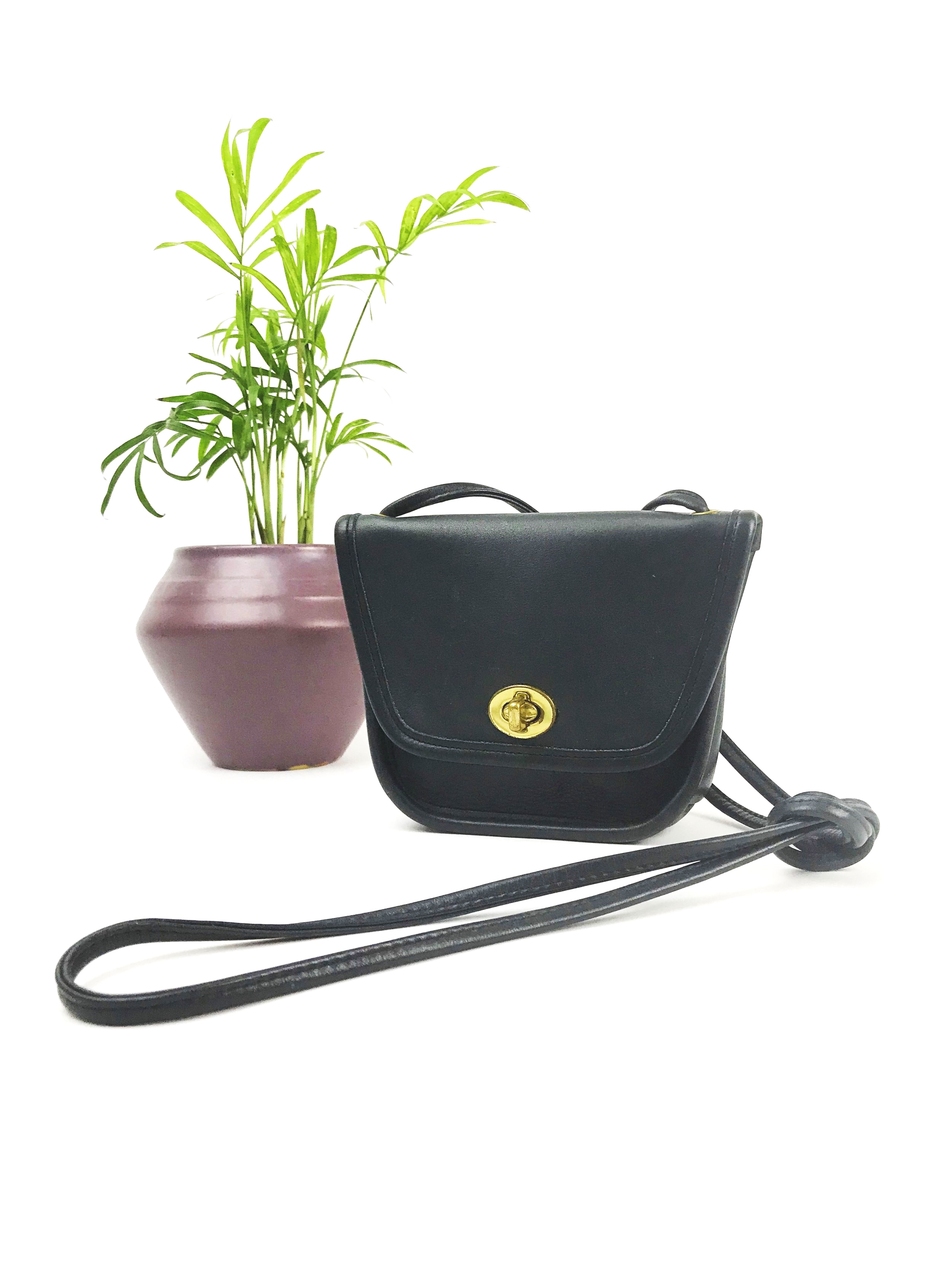 Signature sufflette cloth mini bag Coach Brown in Cloth - 33609451