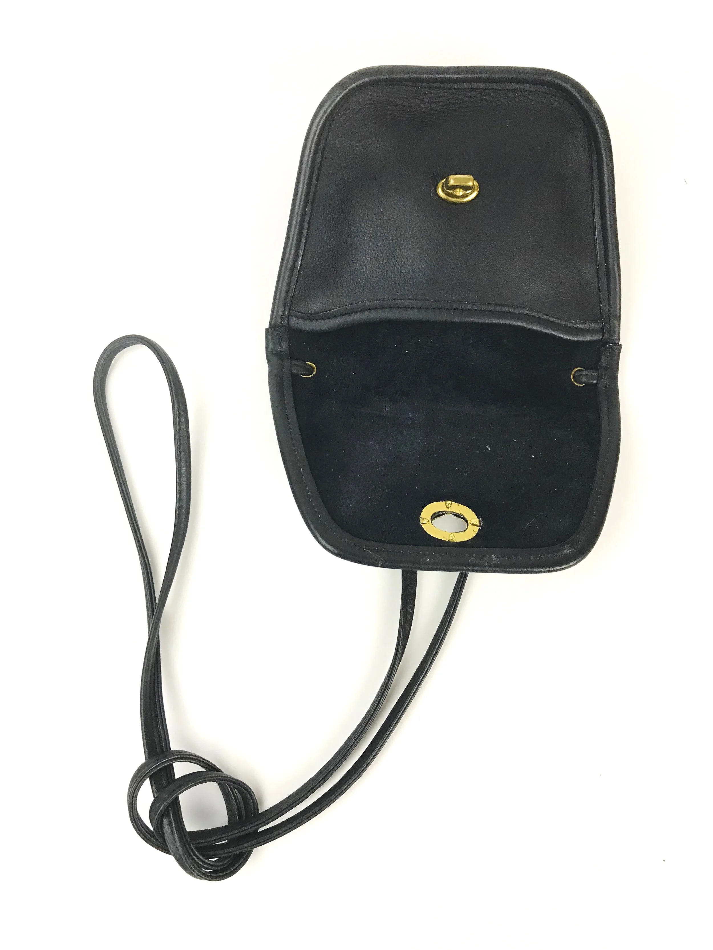 Vintage Coach Navy Everett Mini Crossbody Bag — portmanteau new york