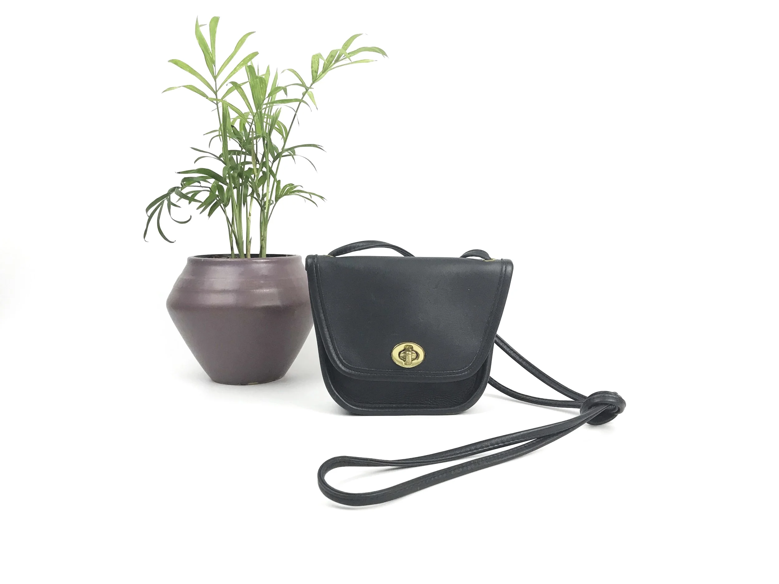 Vintage Coach Navy Everett Mini Crossbody Bag