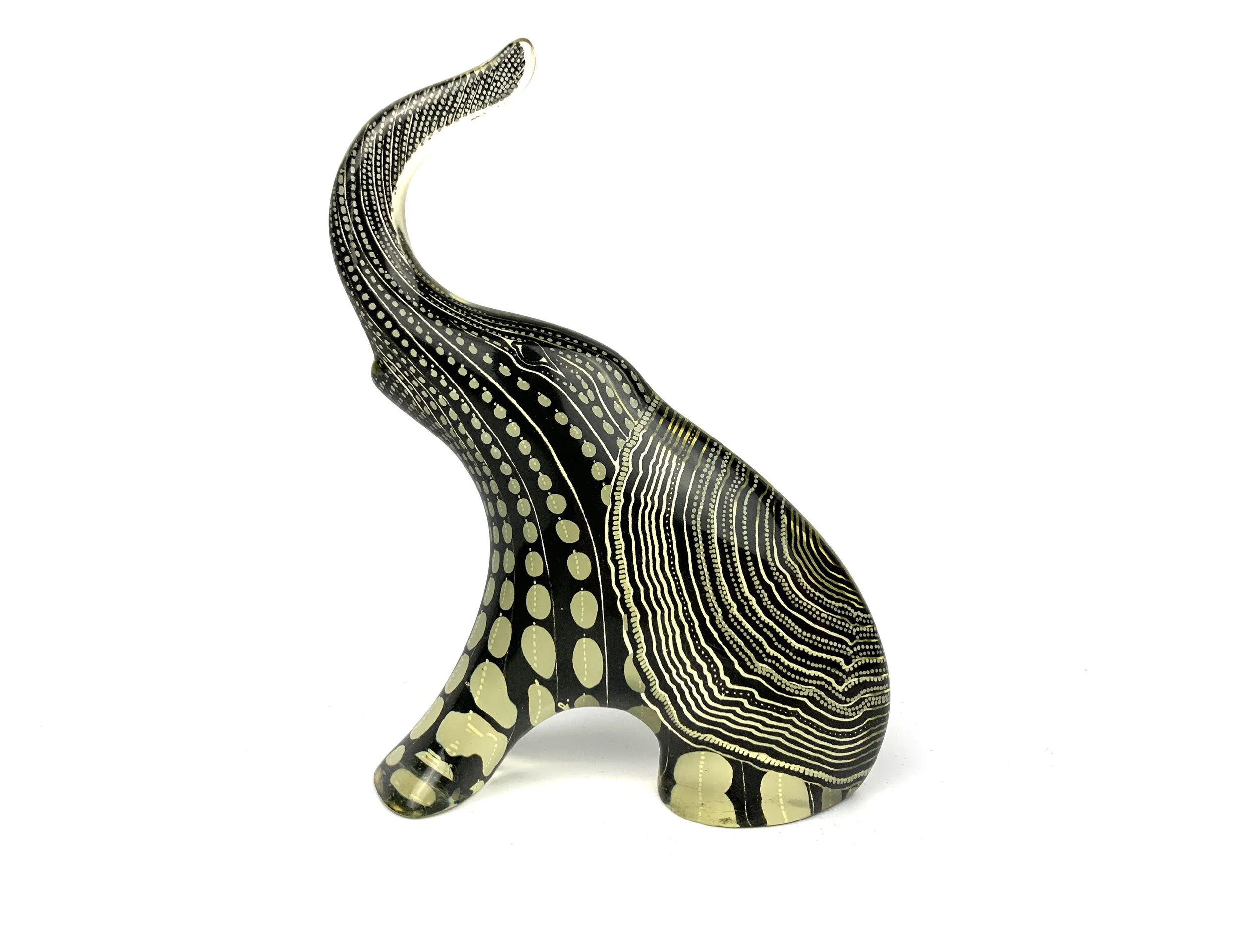 Rare 1960s Abraham Palatnik Lucite Elephant