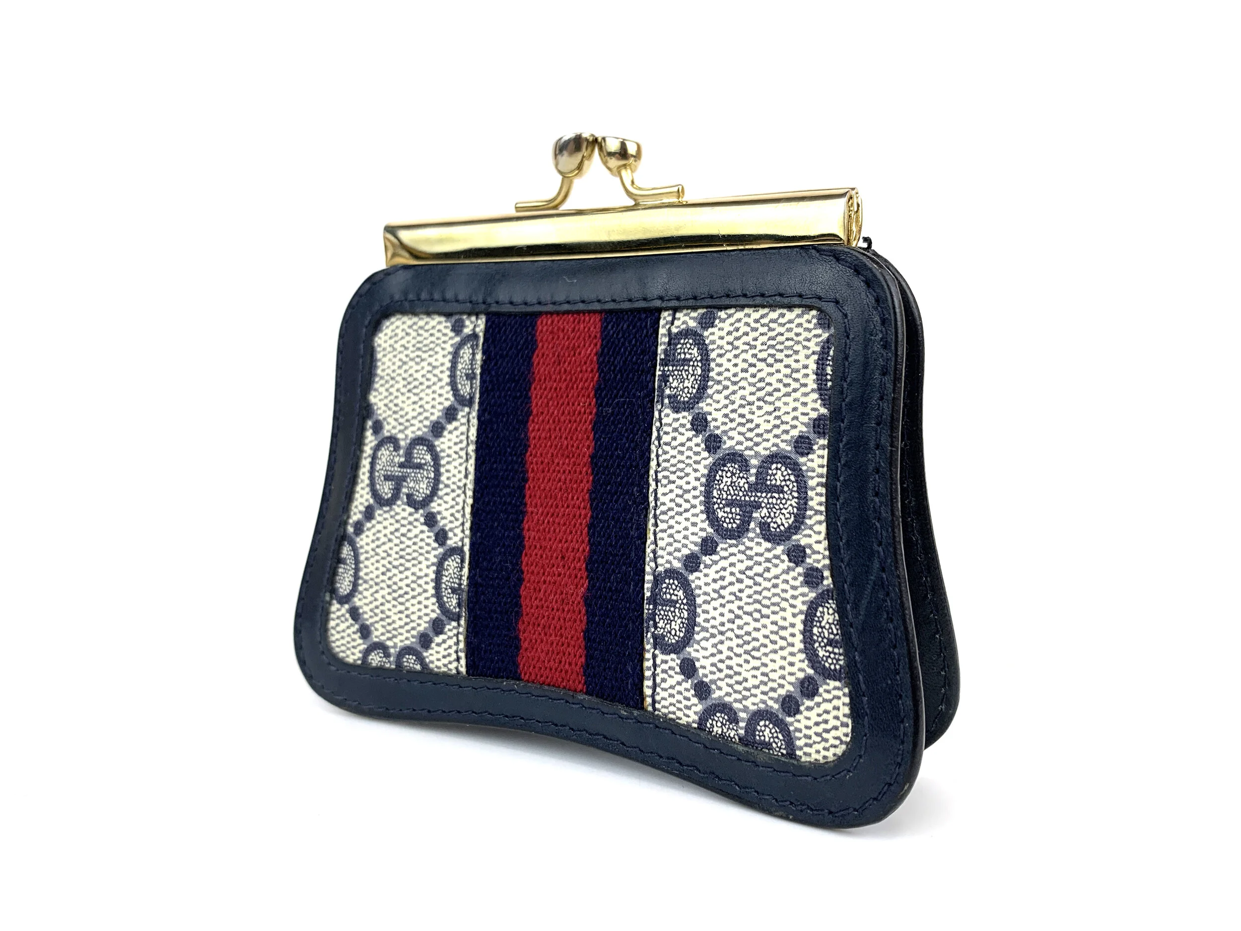 Vintage 1980s Gucci Accessory Collection Coin Purse — portmanteau 