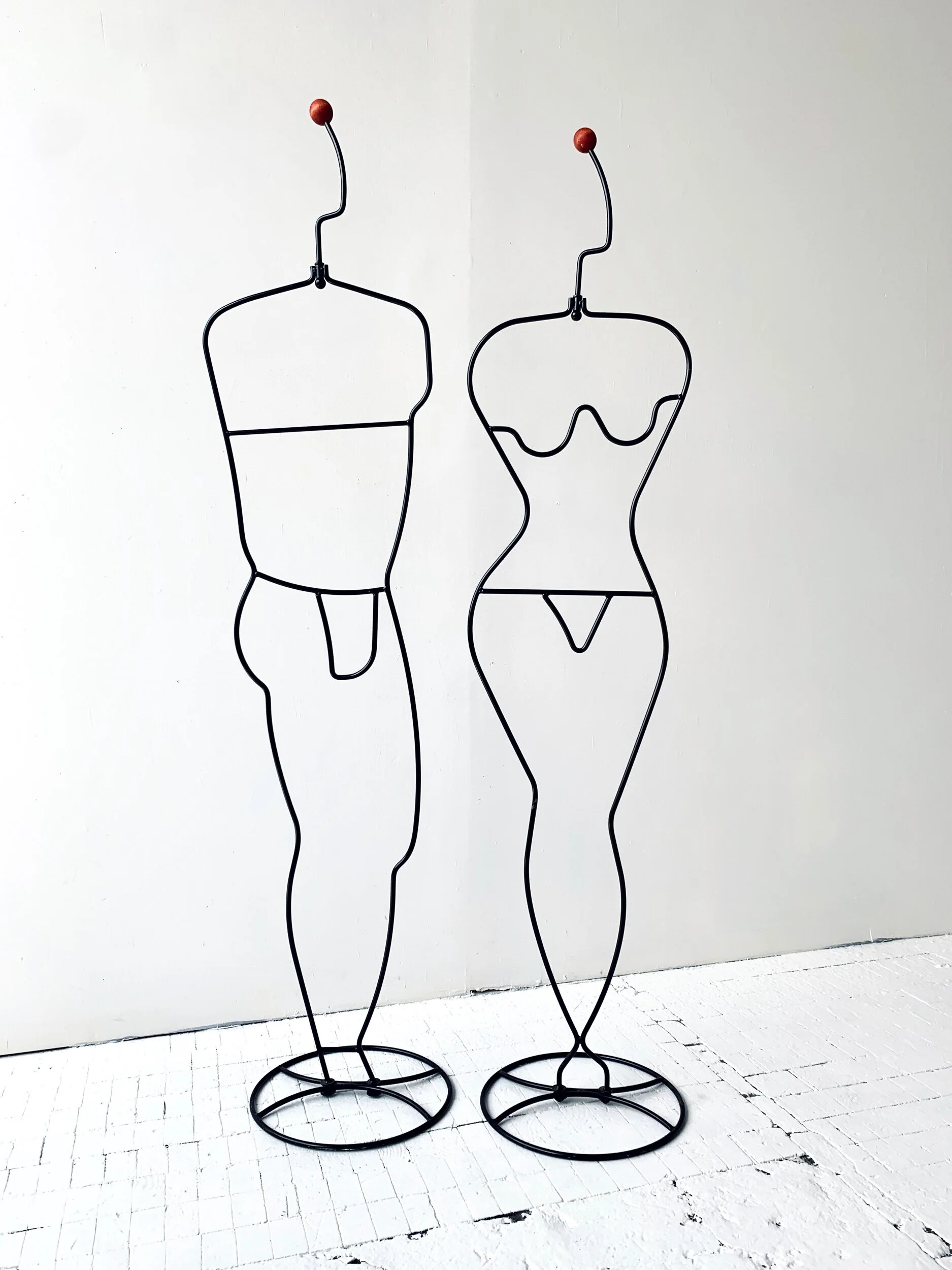 Vintage Laurids Lønborg for IKEA Male + Female Mannequin Set