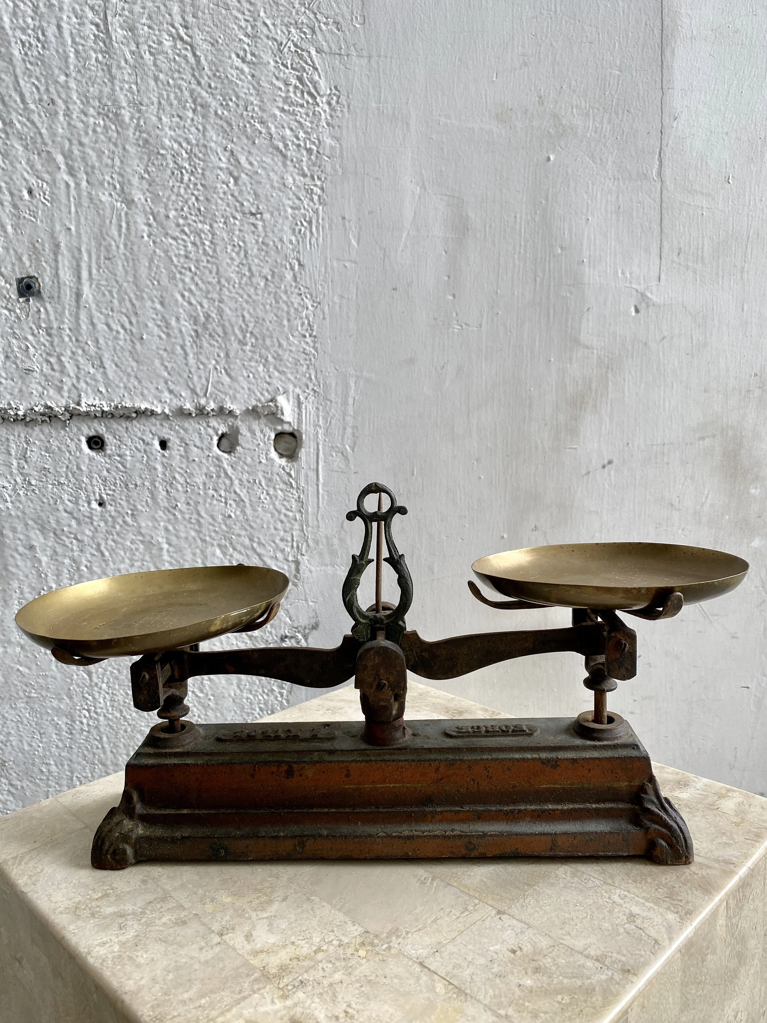 Antique French Balance Scale, Circa Late 1800s