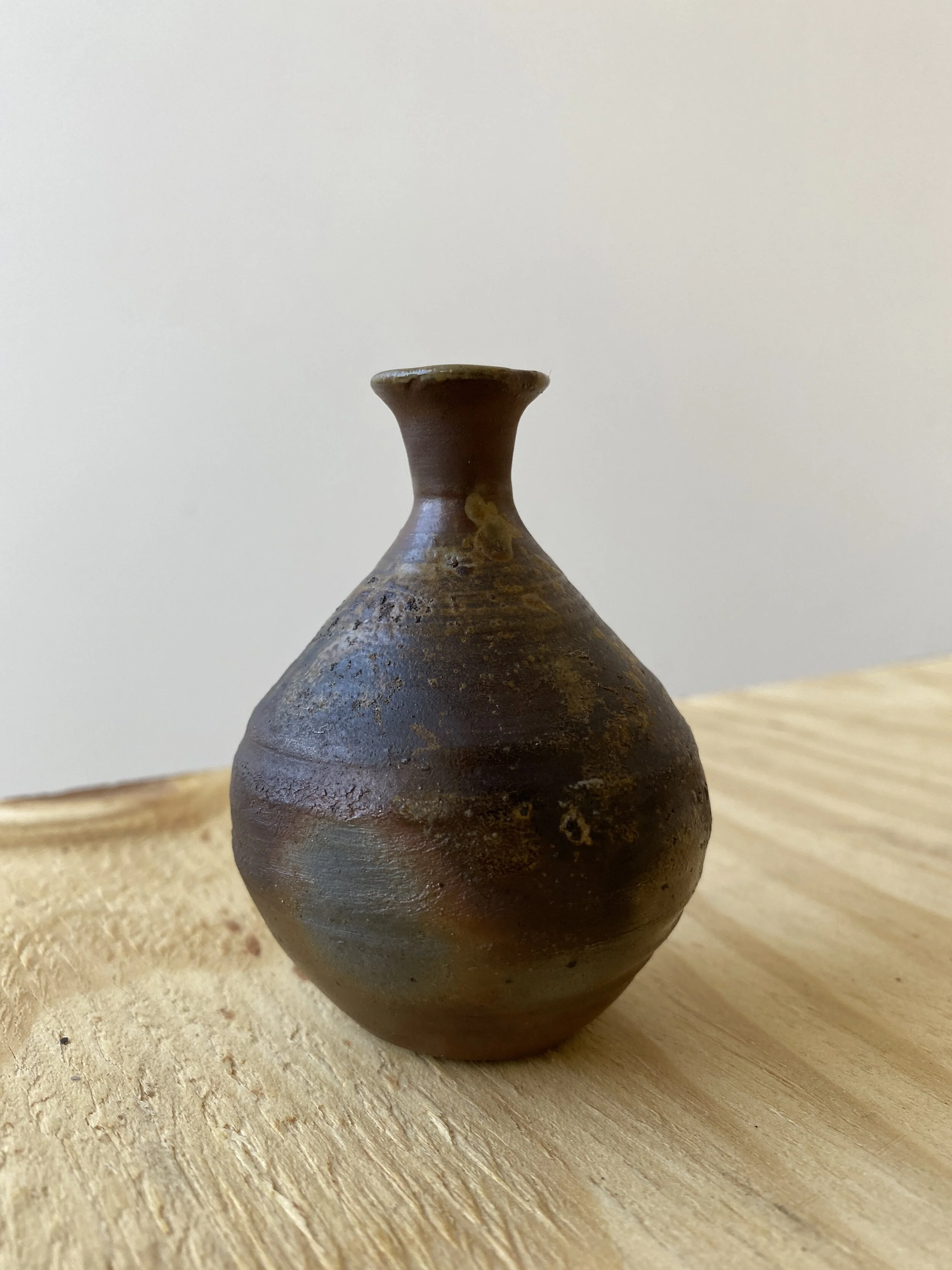 Vintage Mini Pottery Bud Vase, Circa 1960s