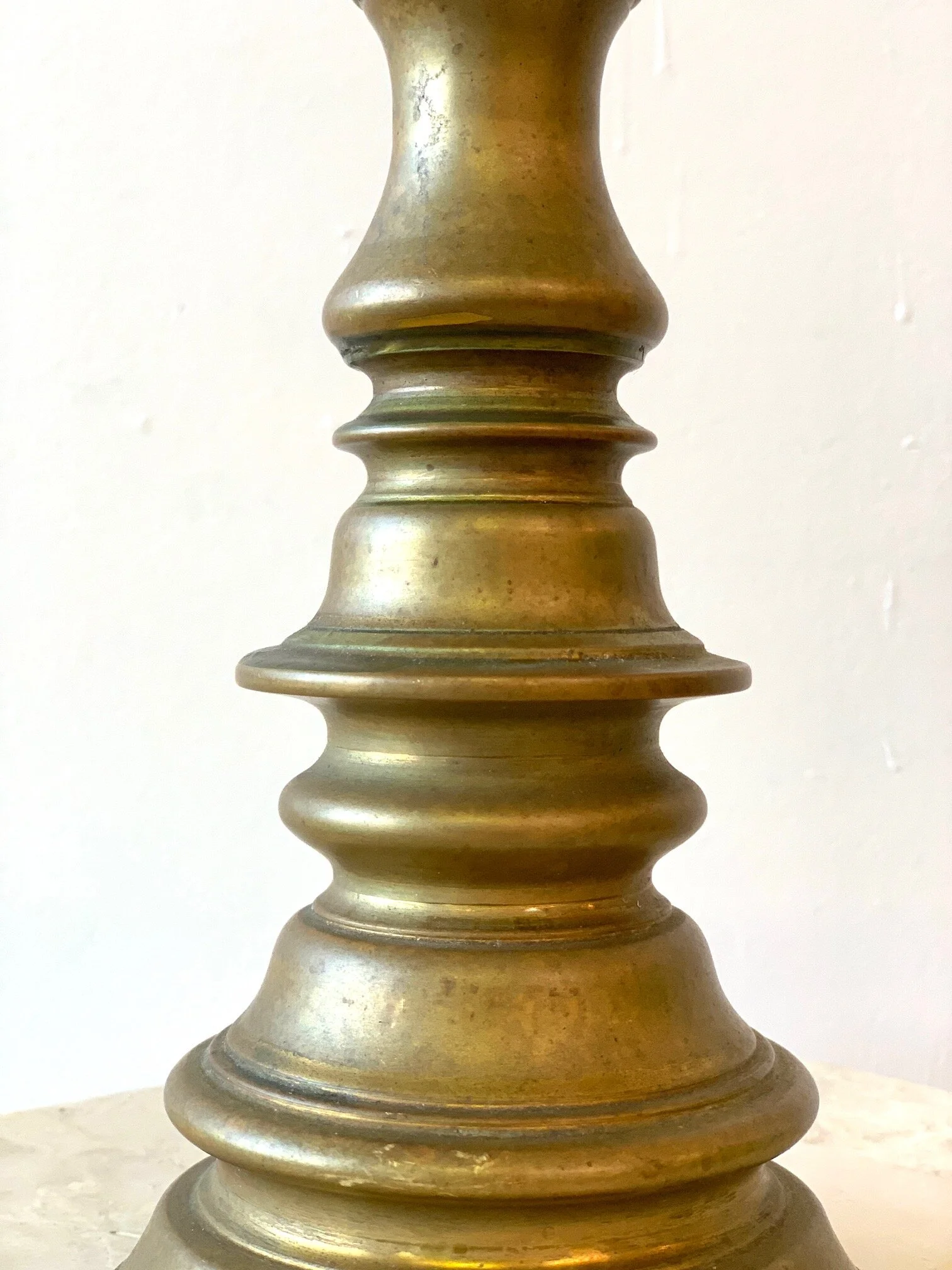 Vintage Brass Virginia Metalcrafters Candlestick, circa 1950s 