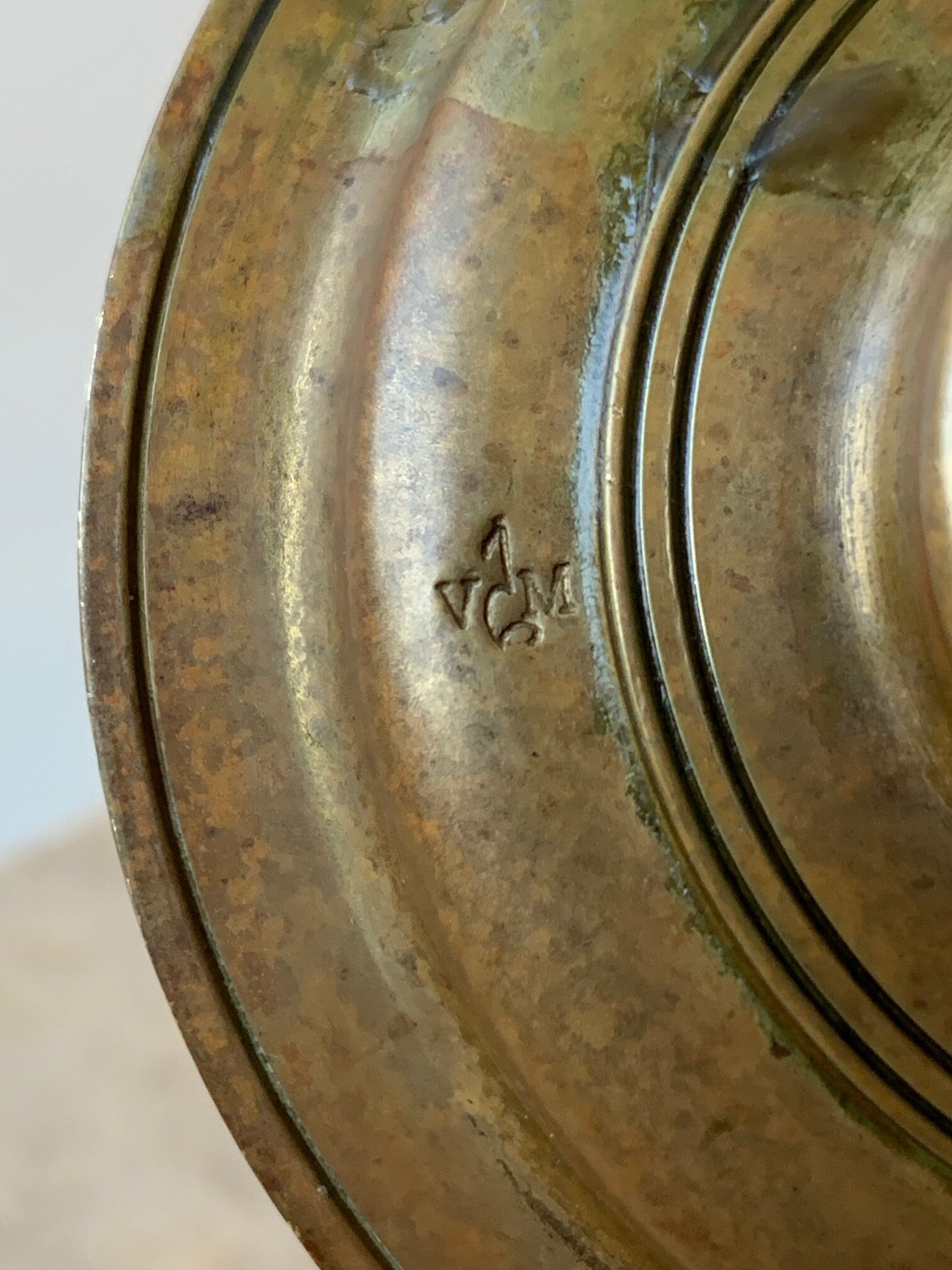 Vintage Brass Virginia Metalcrafters Candlestick, circa 1950s 