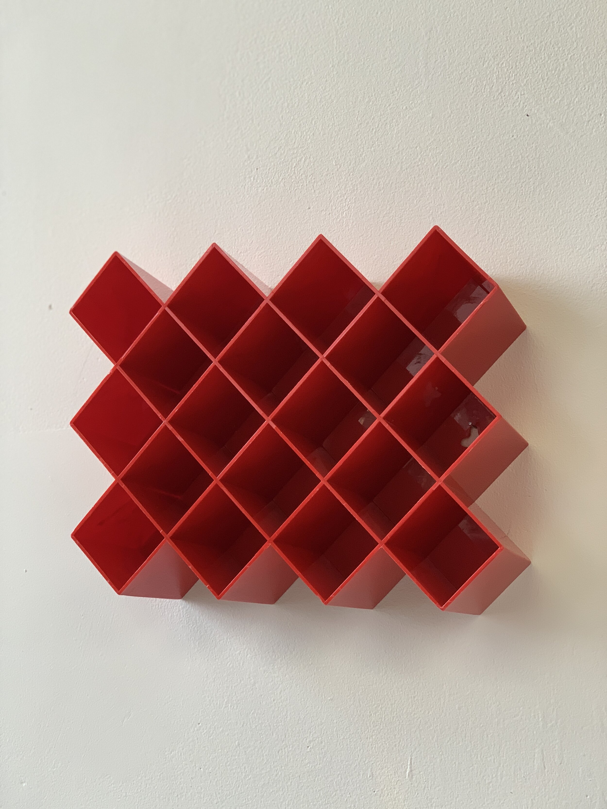 Post Modern Copco Molded Plastic Honeycomb Storage Rack