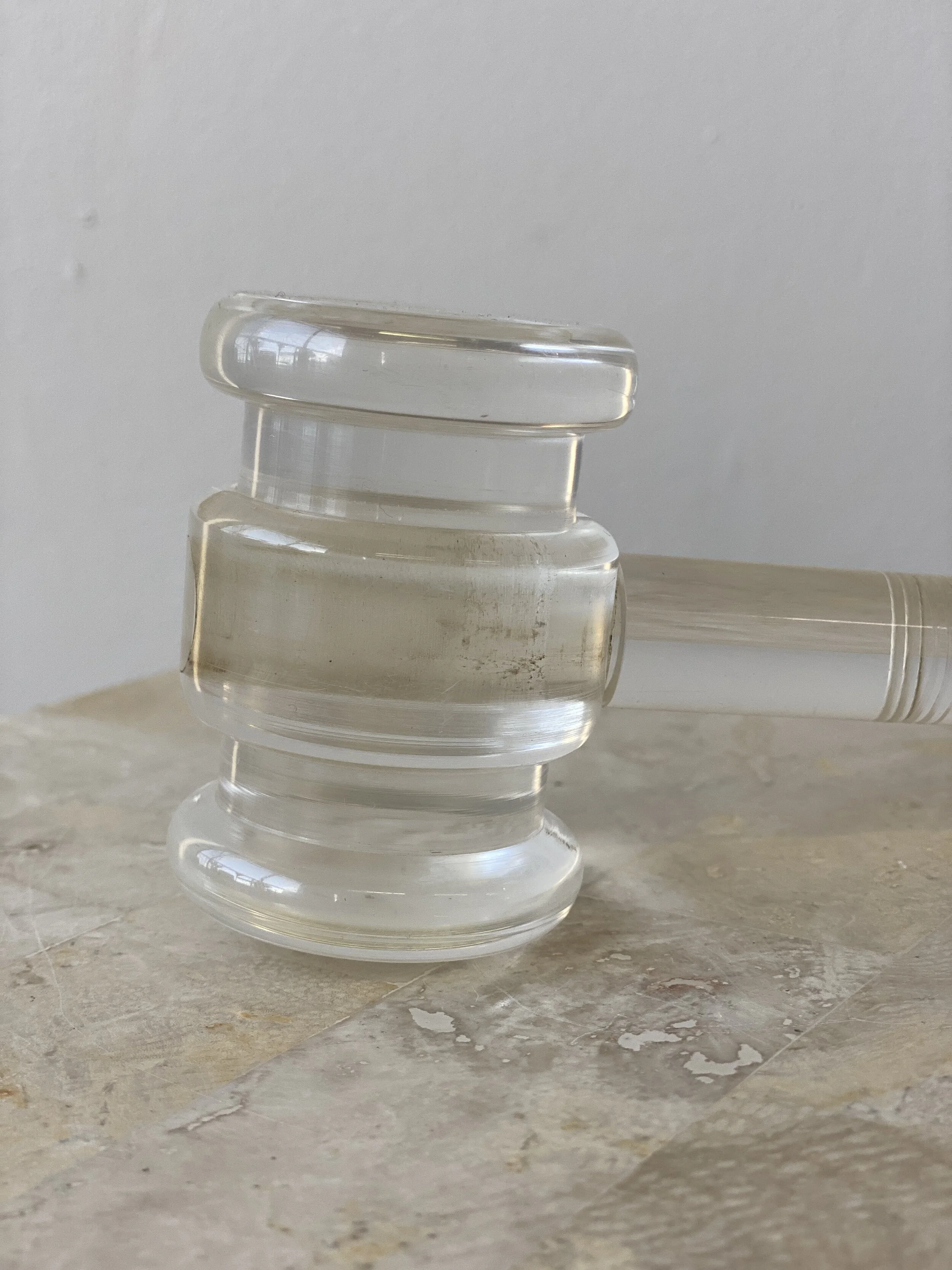 Vintage Lucite / Acrylic Gavel, Circa 1970s — portmanteau new york