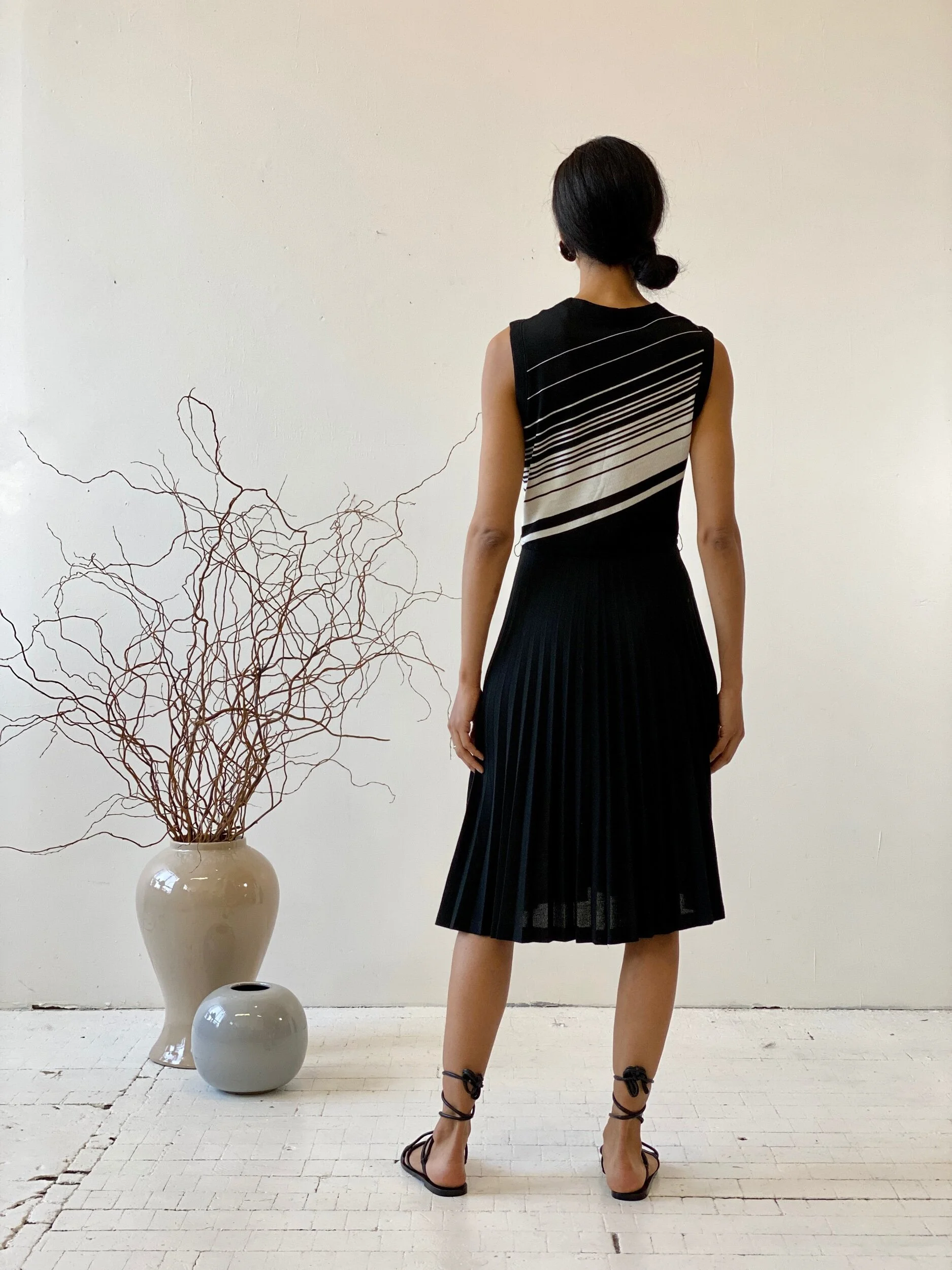 Vintage Petites by Butte Knit Tennis Dress, Circa 1960s  portmanteau new  york