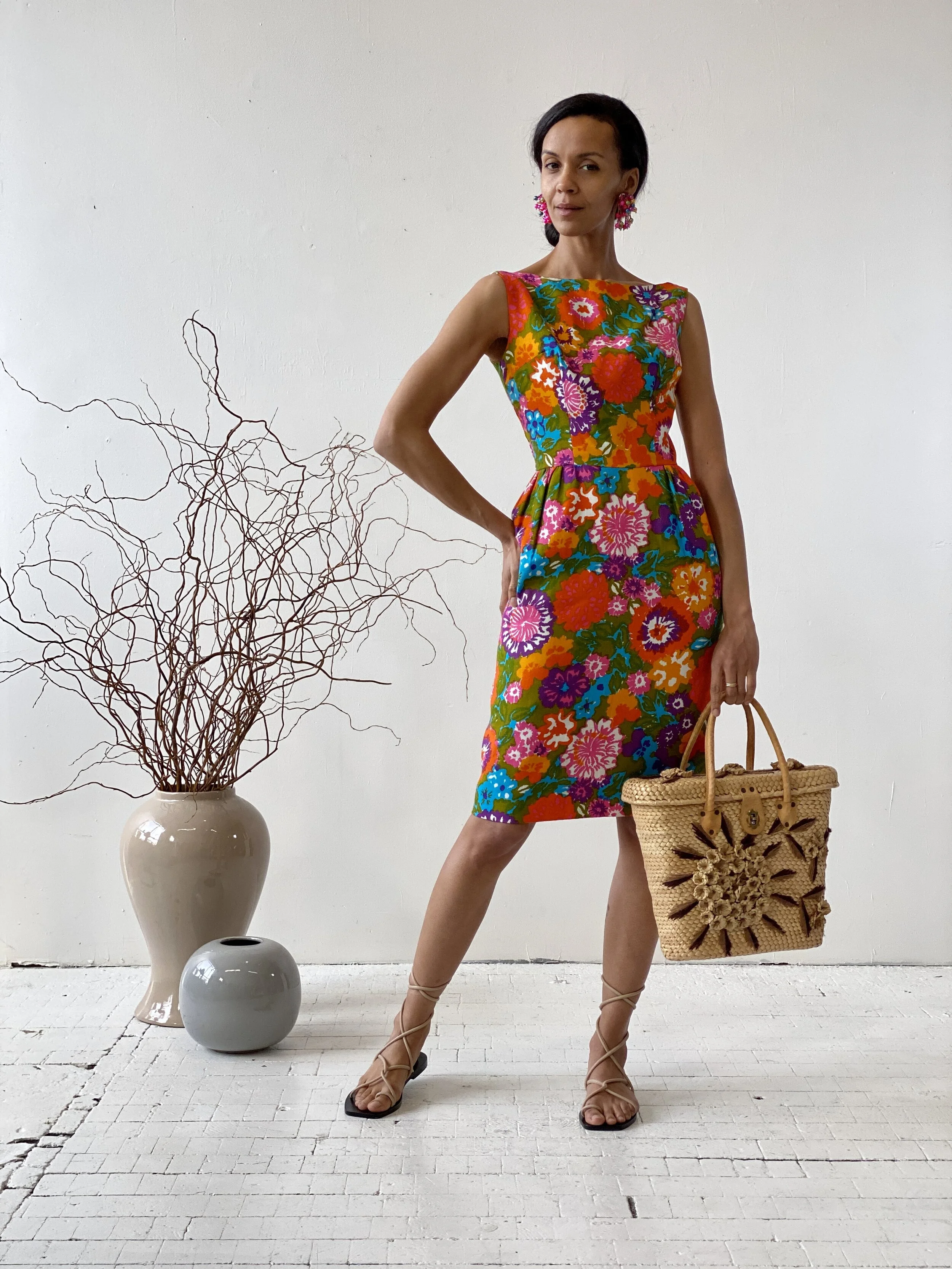 orange wedding dress guest Bloom Skater Midaxi Dress Orange | Wedding Guest Dress