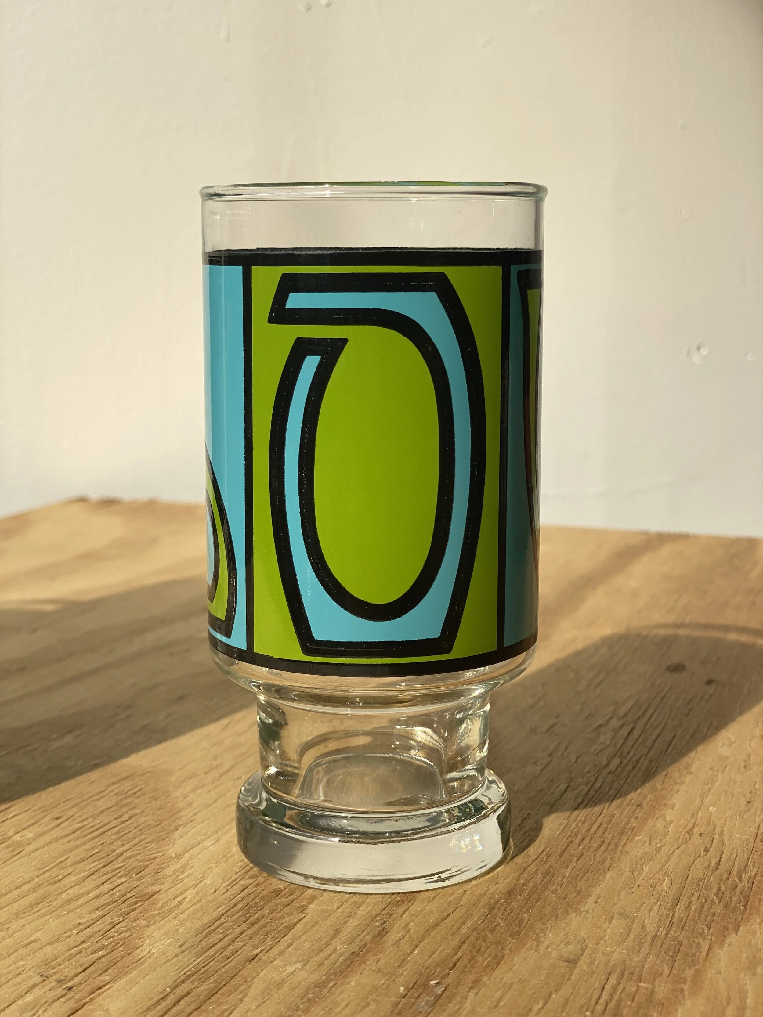Vintage Groovy Psychedelic LOVE Glasses, Set of Six + Set of Four, Circa  1970s  portmanteau new york