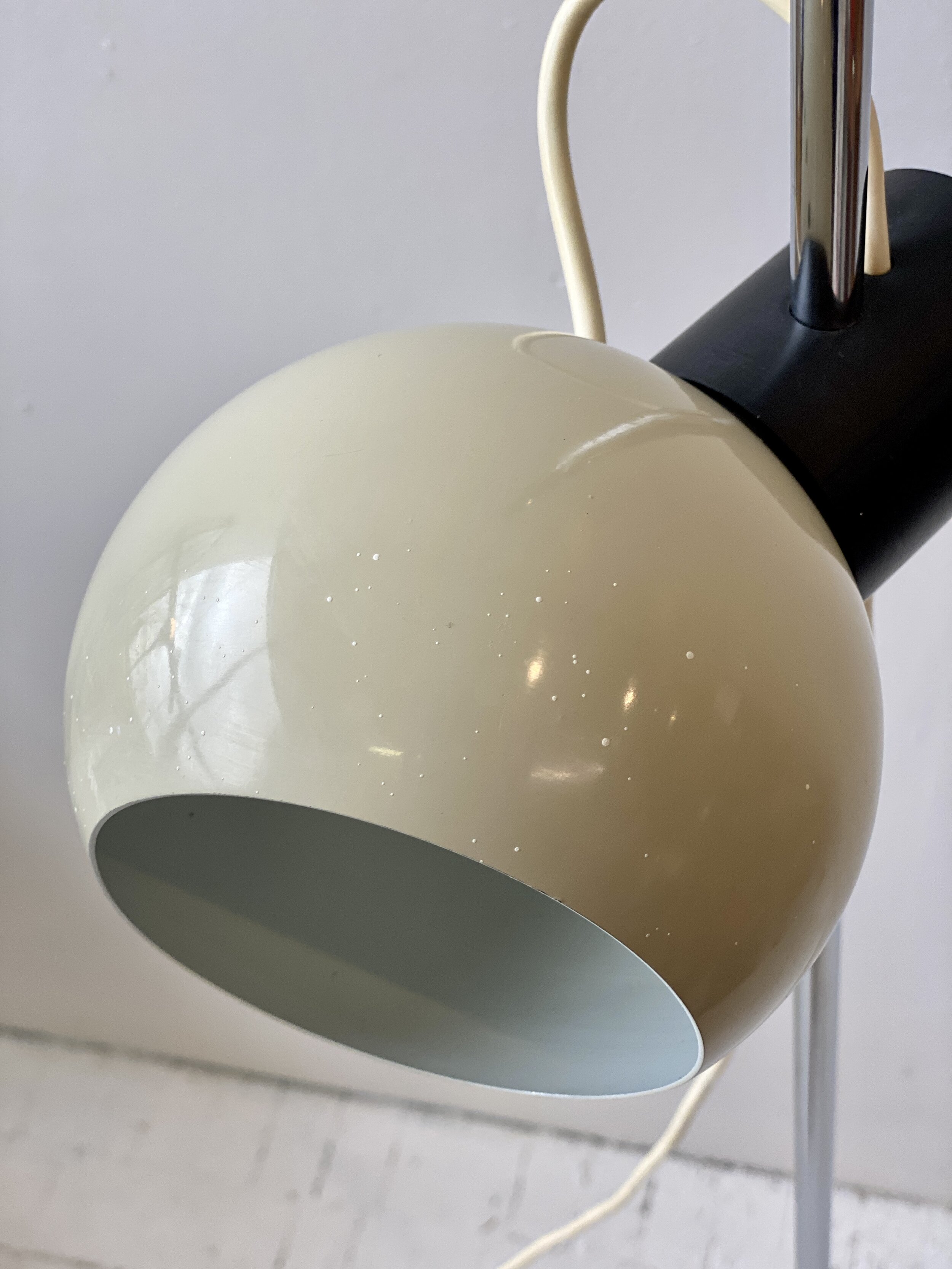 Lampe Magnétique EyeBall Goffredo Reggiani - Design Italien 60's - Orange