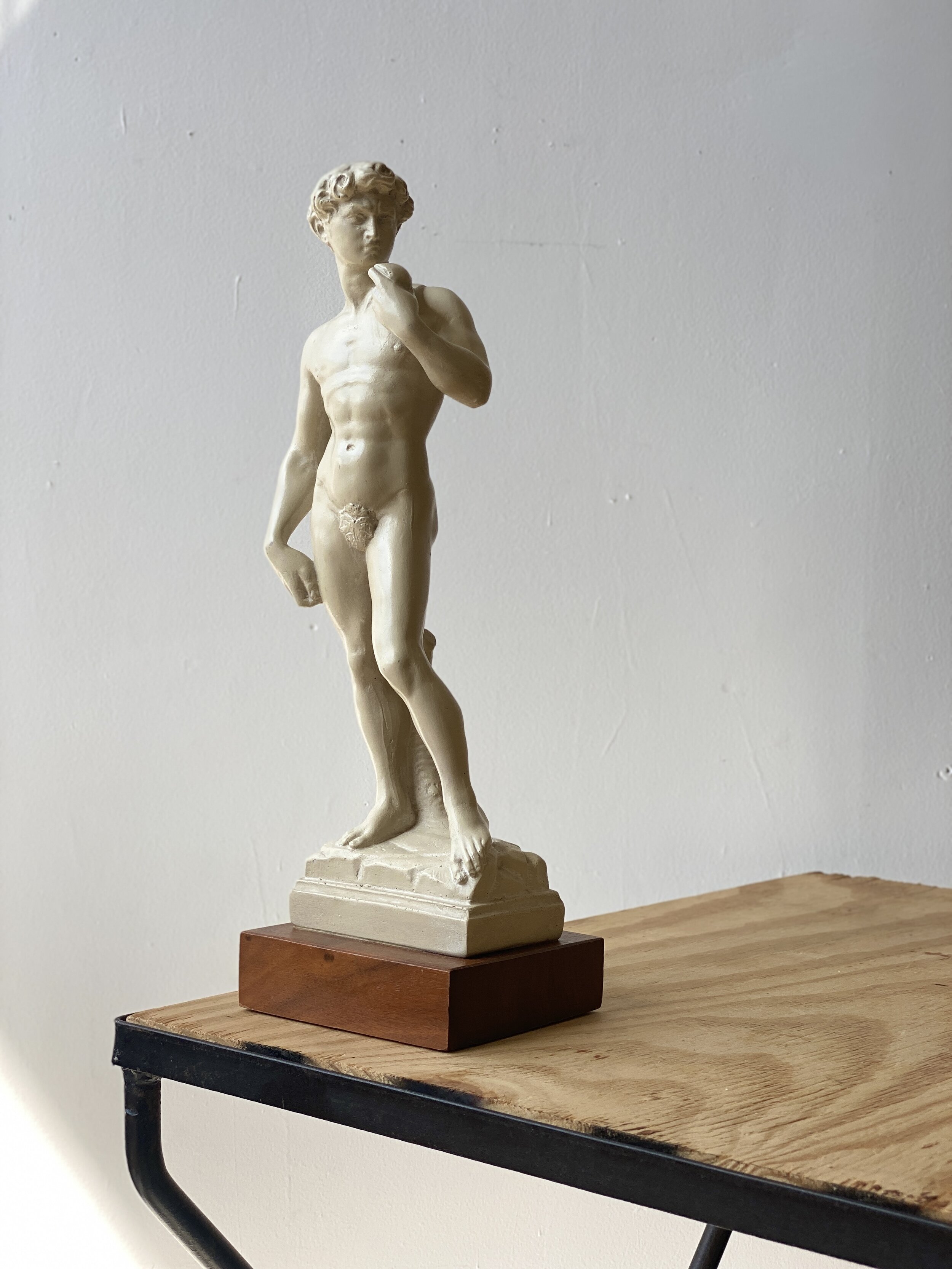 Vintage Plaster Sculpture of David by Austin Production INC, Circa 1960