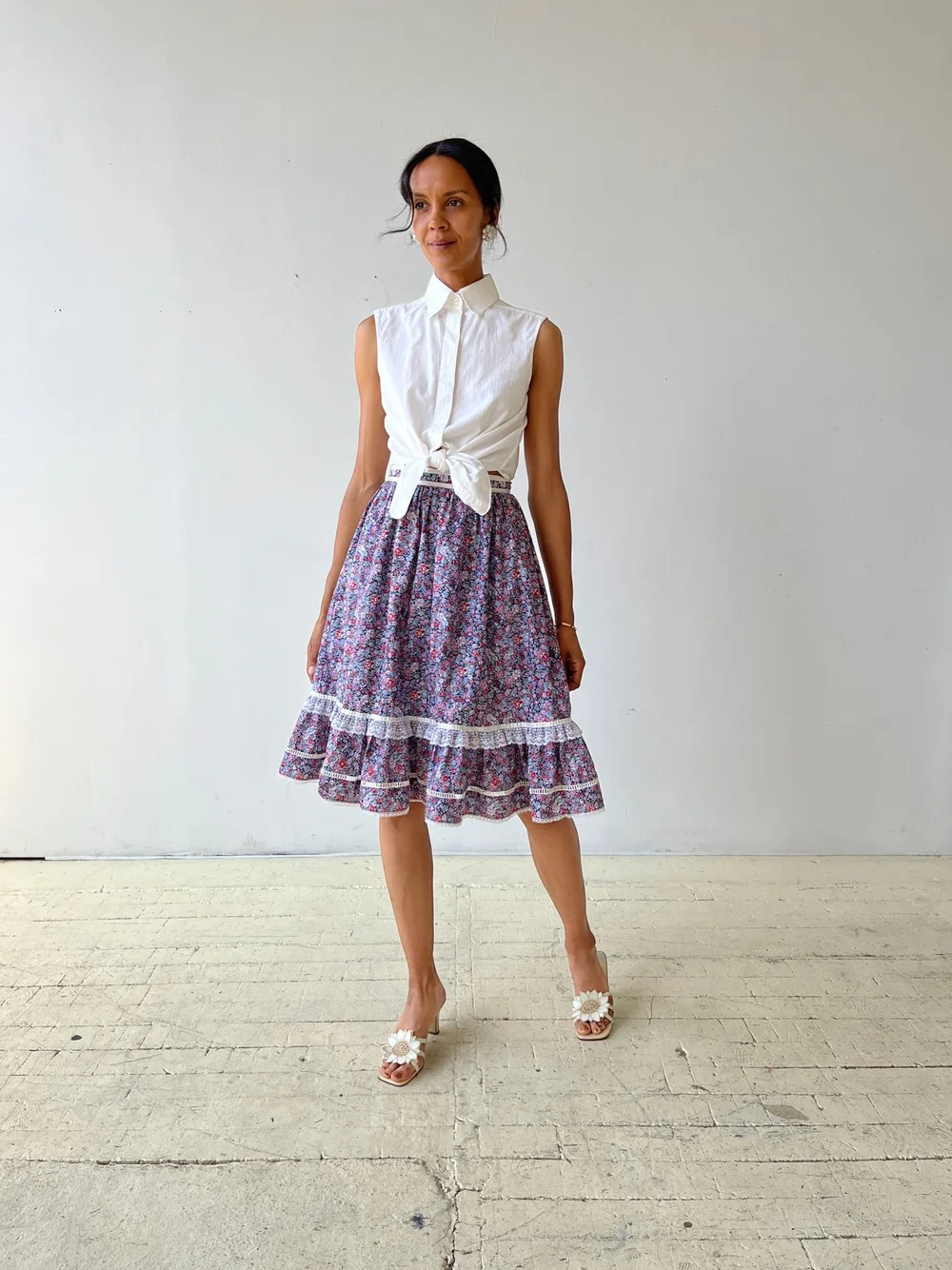 Vintage Moschino Yellow Ochre Leather Pencil Skirt, Circa 1990s