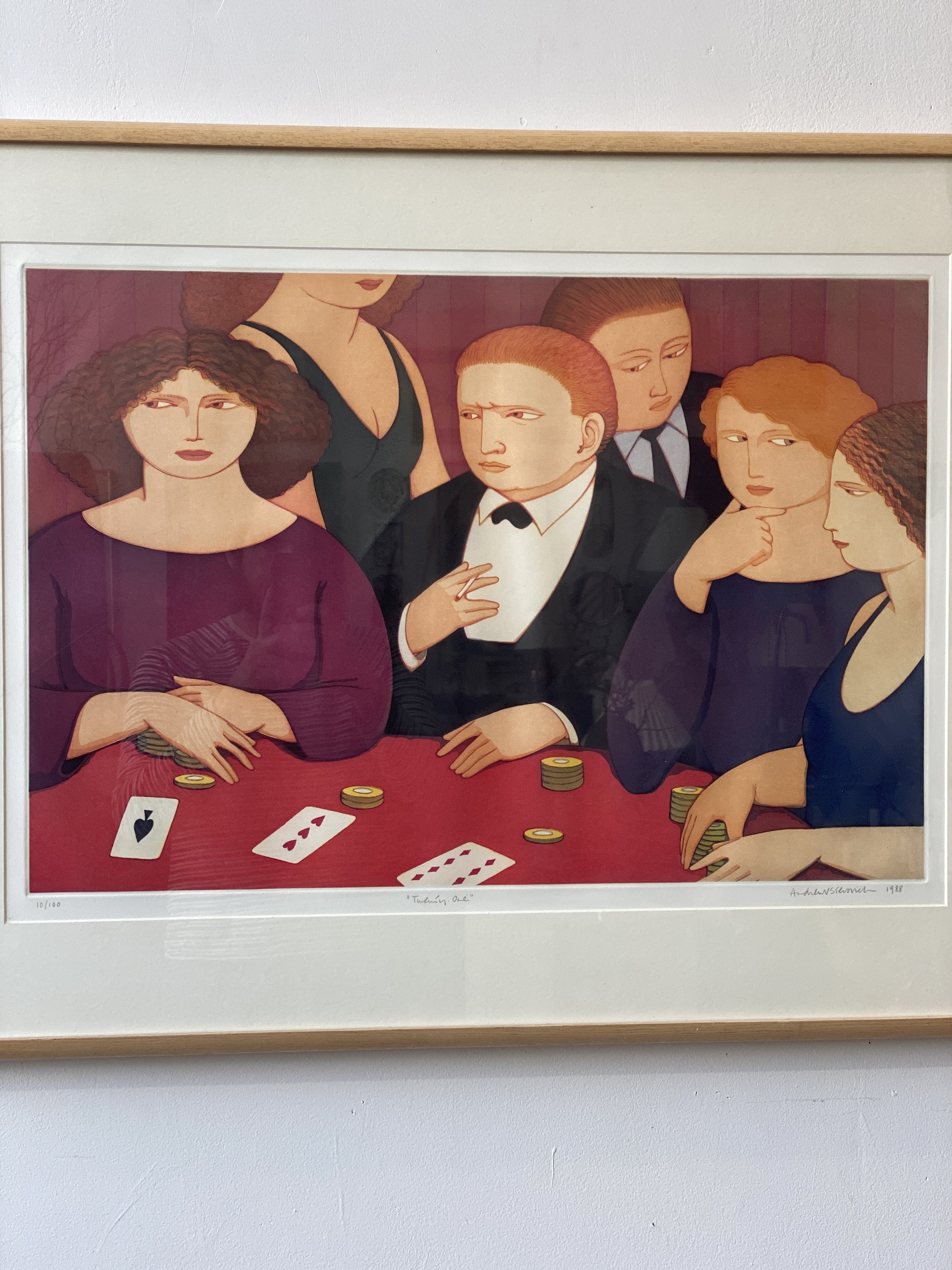 Vintage Signed Aquatint by Andrew Stevovich Titled 