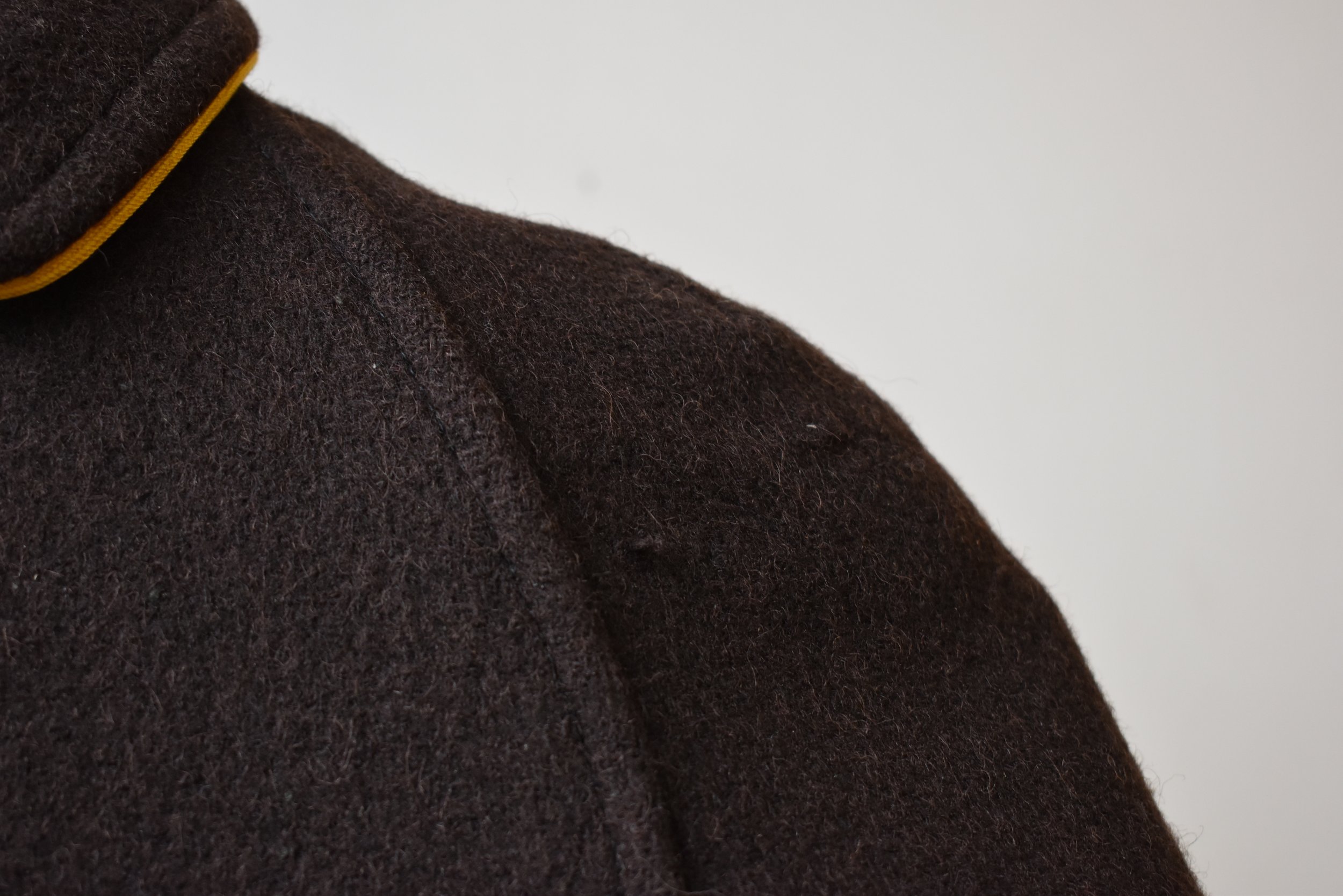 Rare Vintage Chocolate Wool + Shearling Cropped Union-Made Sport