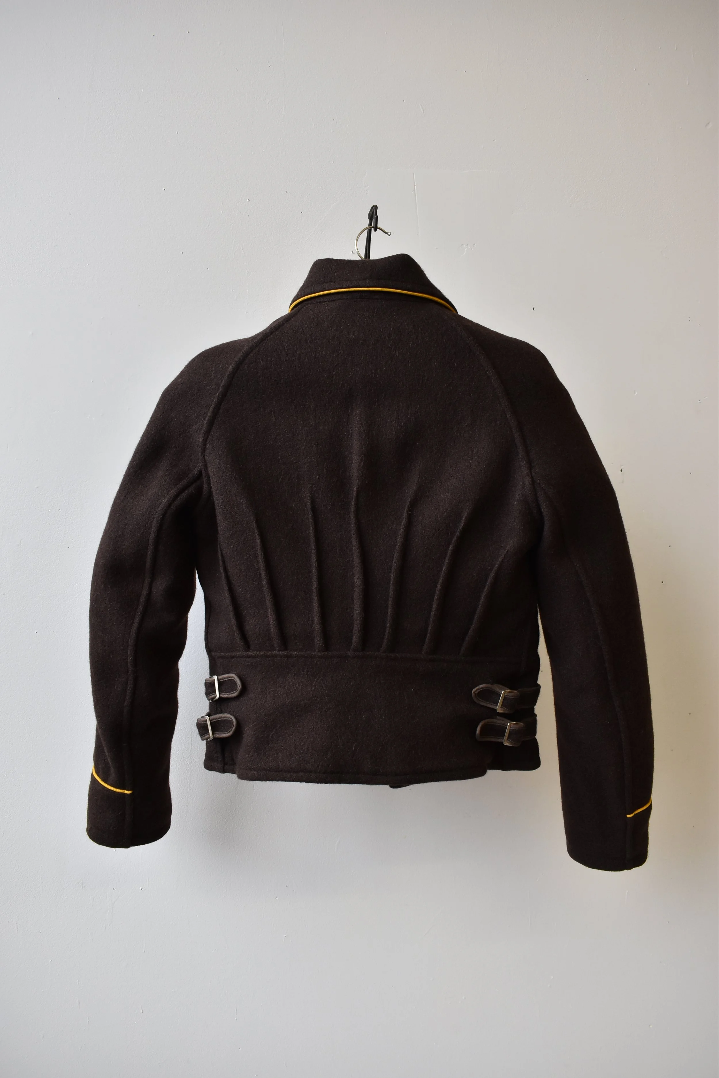 Rare Vintage Chocolate Wool + Shearling Cropped Union-Made