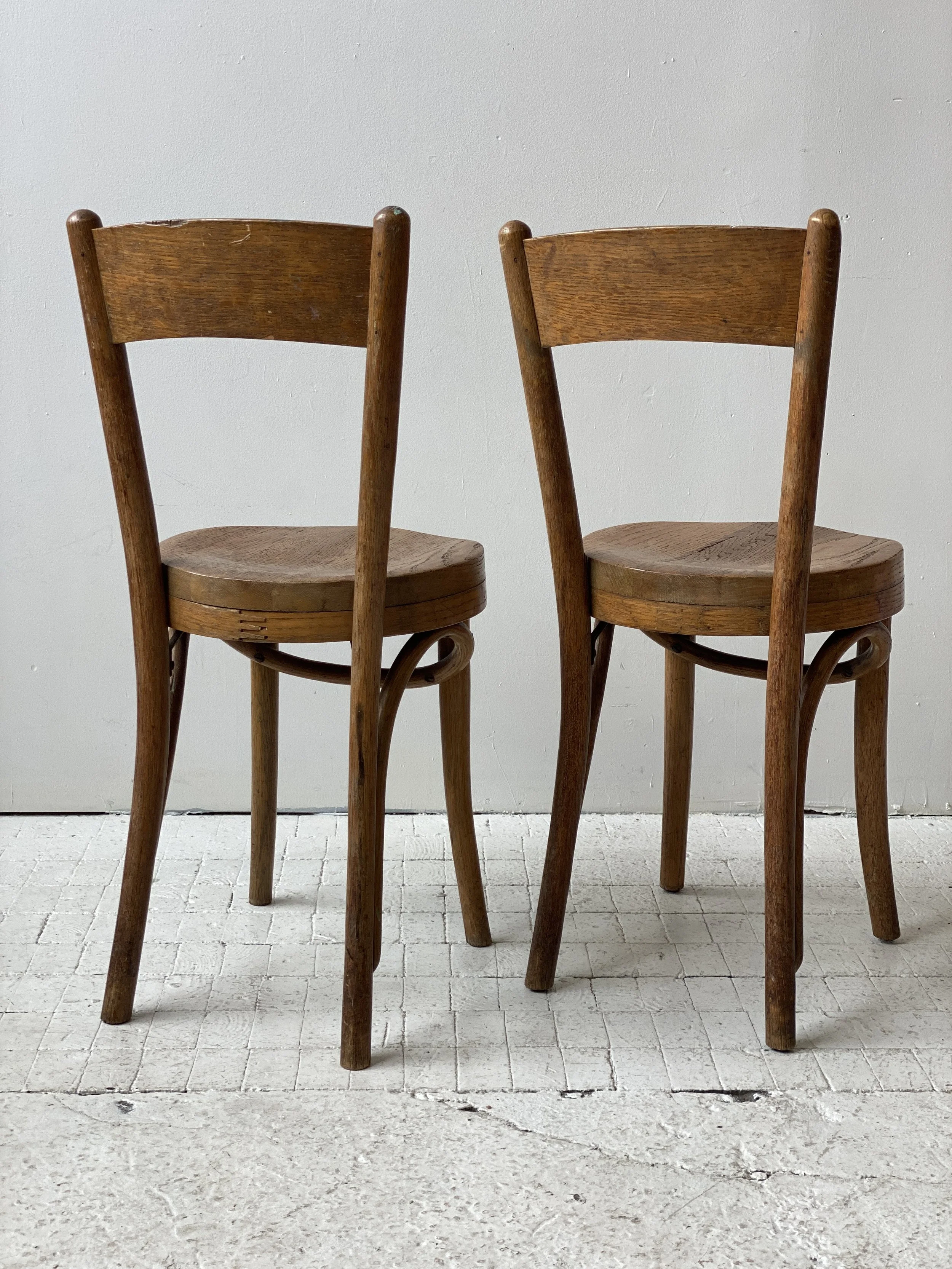Vintage Great Northern Chair Co. Bentwood Chairs, A Pair, Circa