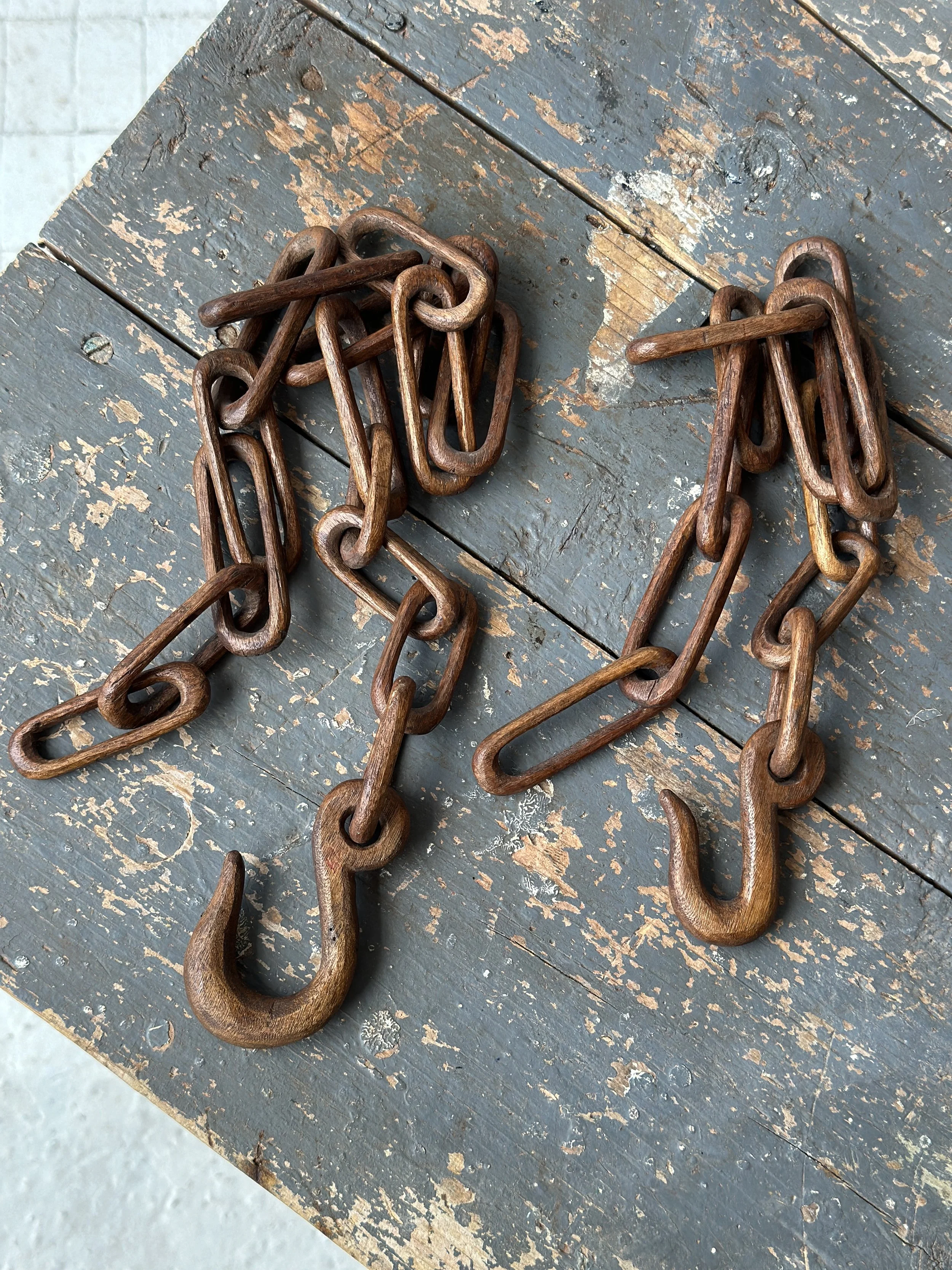 Vintage Folk Art Carved Wood 