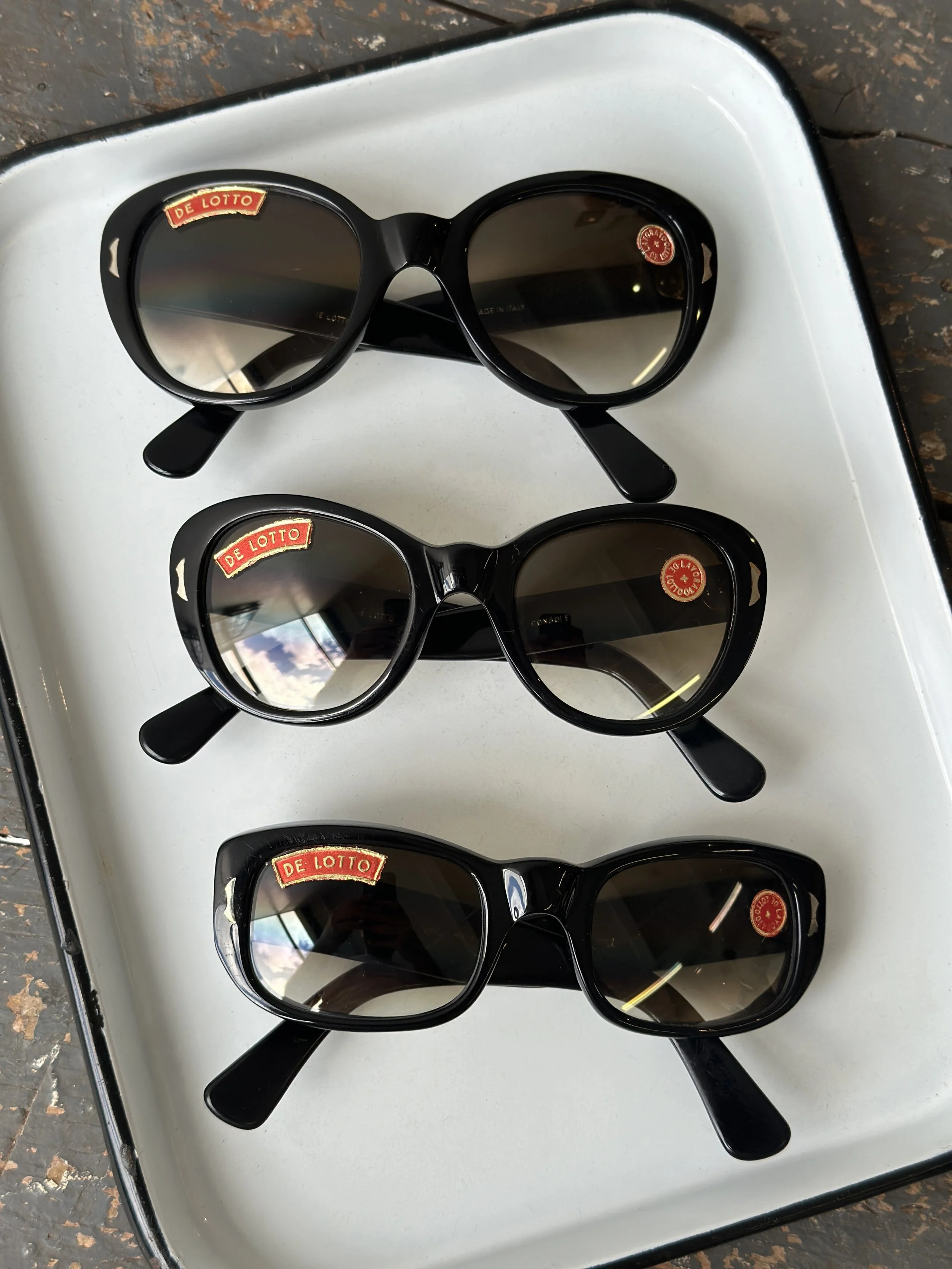 DE LOTTO sunglasses, Vintage 60s, New, never used. rare. Collectible. Vintage Deadstock NWT Italian Sunglasses by De Lotto, Circa  main image 3
