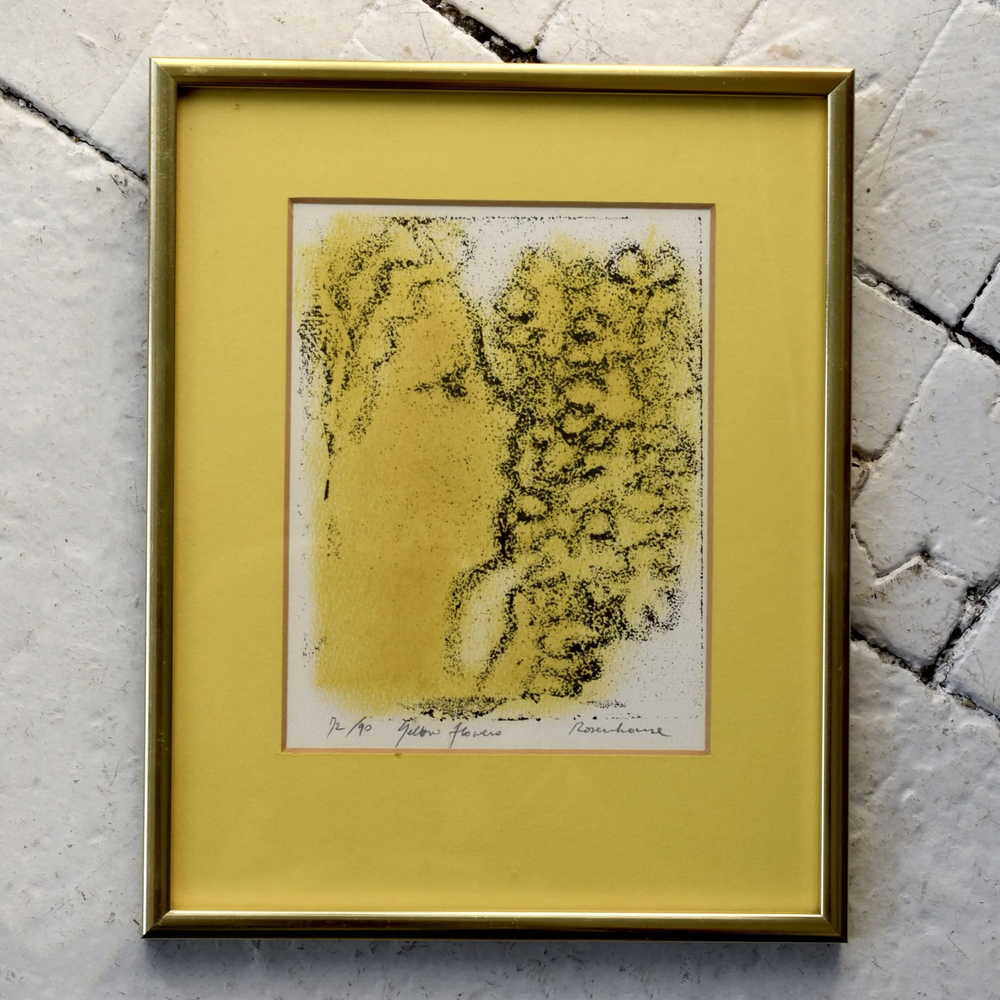 G. Ugolini Italian Pietra Dura Stone Framed Abstract Mosaic
