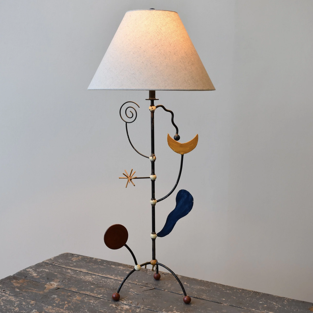 Rare Yasha Heifetz Mounted Lavender Glazed Ceramic Nautilus Shell