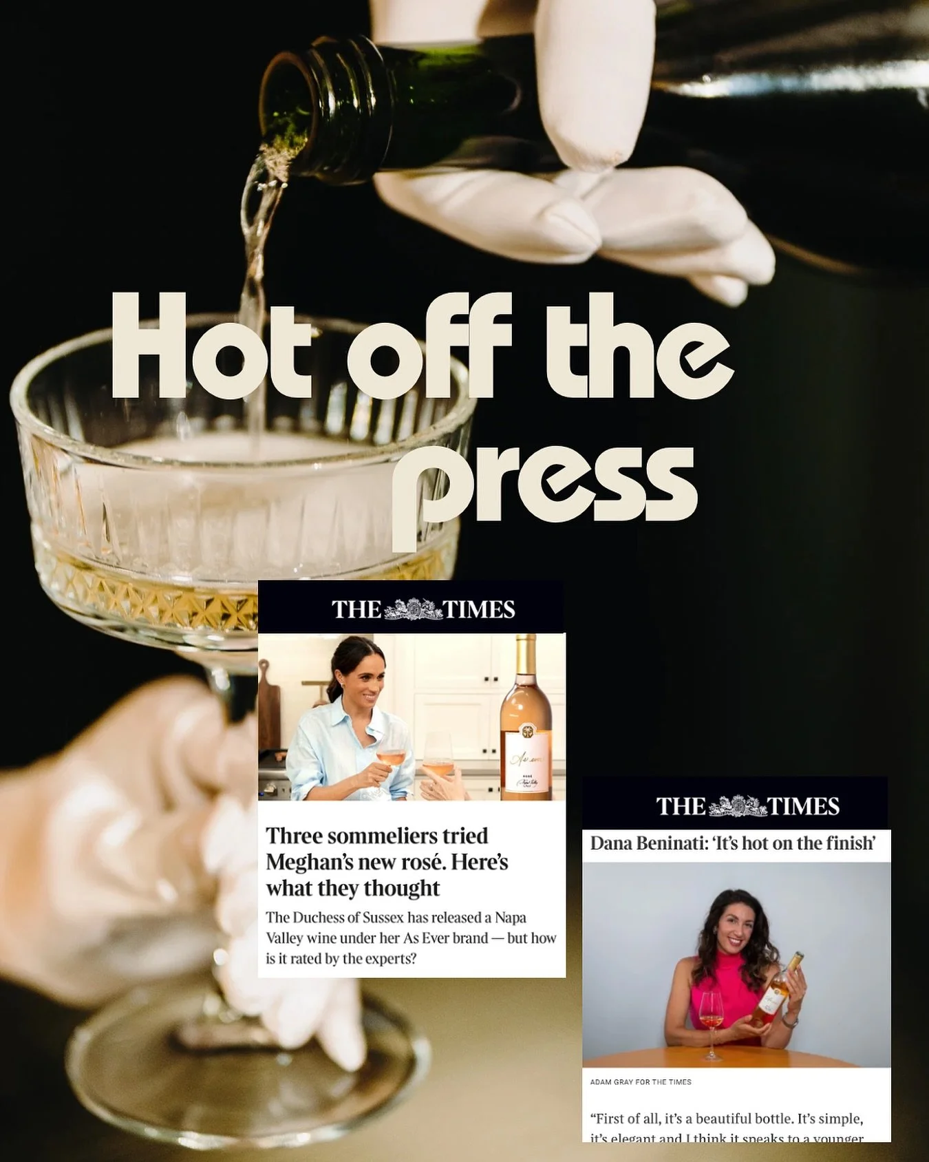 Well @thetimes invited me to evaluate the first bottling of wine by @meghan and I am honored, albeit apparently quite cutthroat. Penned by the charming @bevanhurley and photographed by @agrayphot0. LIB to read my thoughts. 

#royalrose #theduchess #w