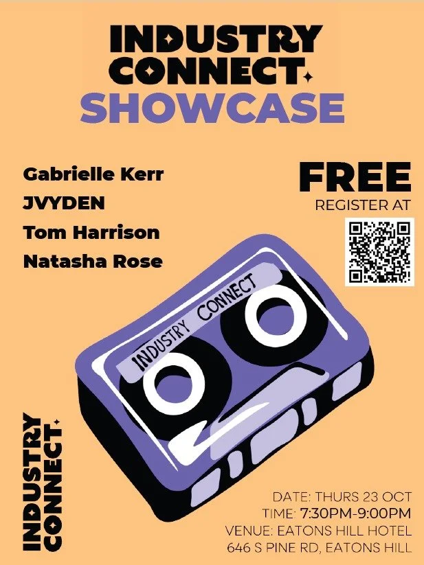 🎶 QMusic Industry Connect Showcase &ndash; City of Moreton Bay 🎶

Industry Connect wraps up with an electrifying live showcase featuring 4 hot local acts:
⭐ Gabrielle Kerr
⭐ JVYDEN
⭐ Tom Harrison
⭐ Natasha Rose

📅 Thursday, 23 October 2025
🕢 7:30