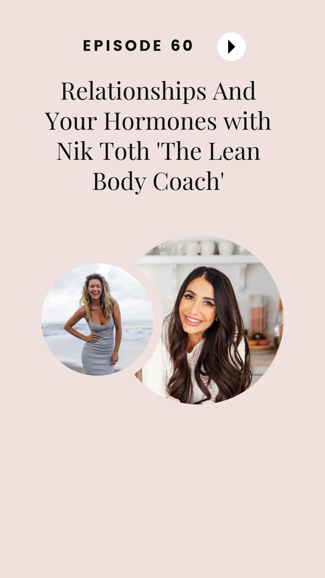 Episode #60: Relationships And Your Hormones with Nik Toth 'The Lean Body Coach'