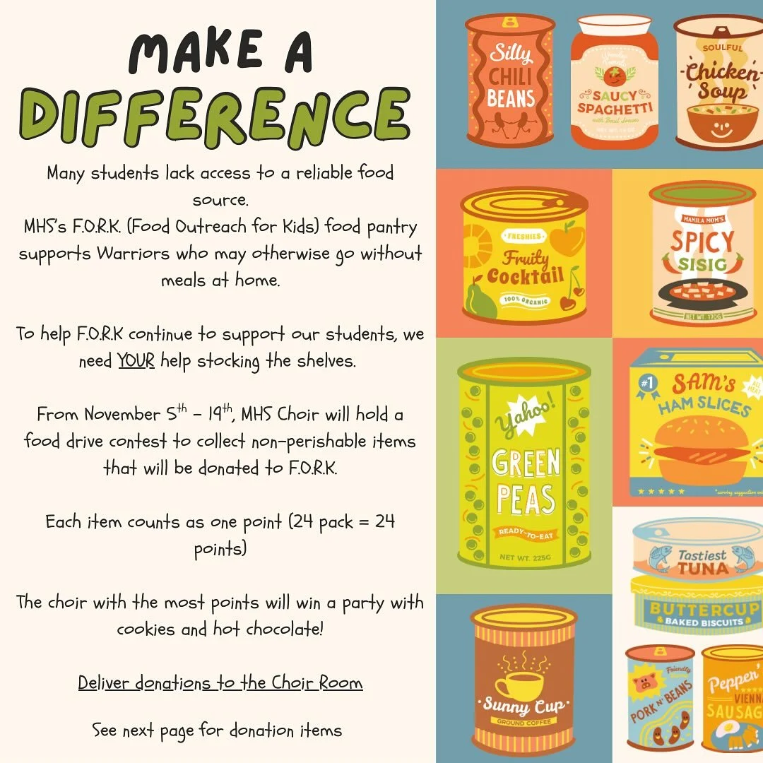 A little help goes a long way! We&rsquo;ll be have a competition between the classes and whoever gets the most donations gets cookies and cocoa!