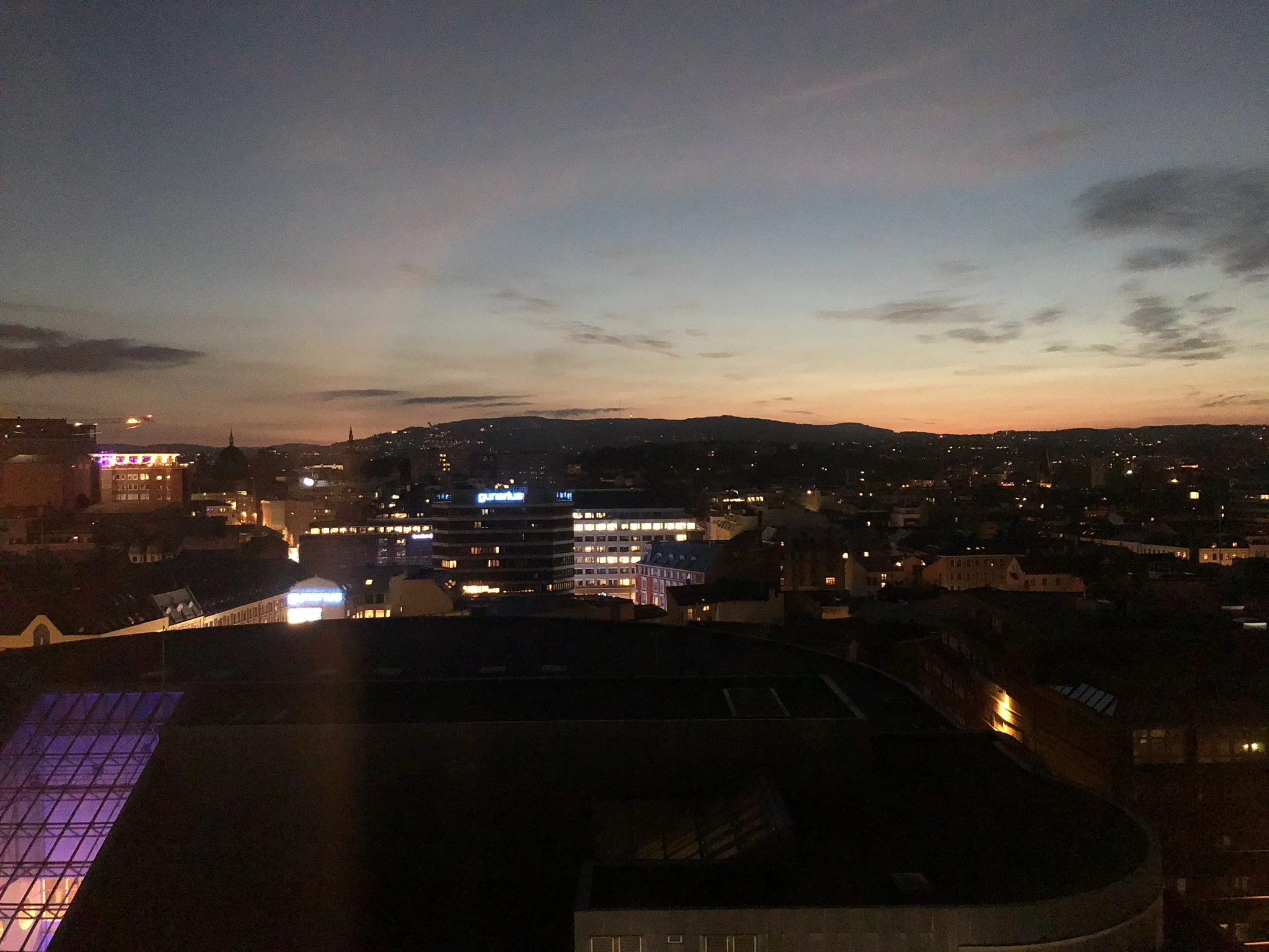 View from Hotel at Midnight&nbsp;