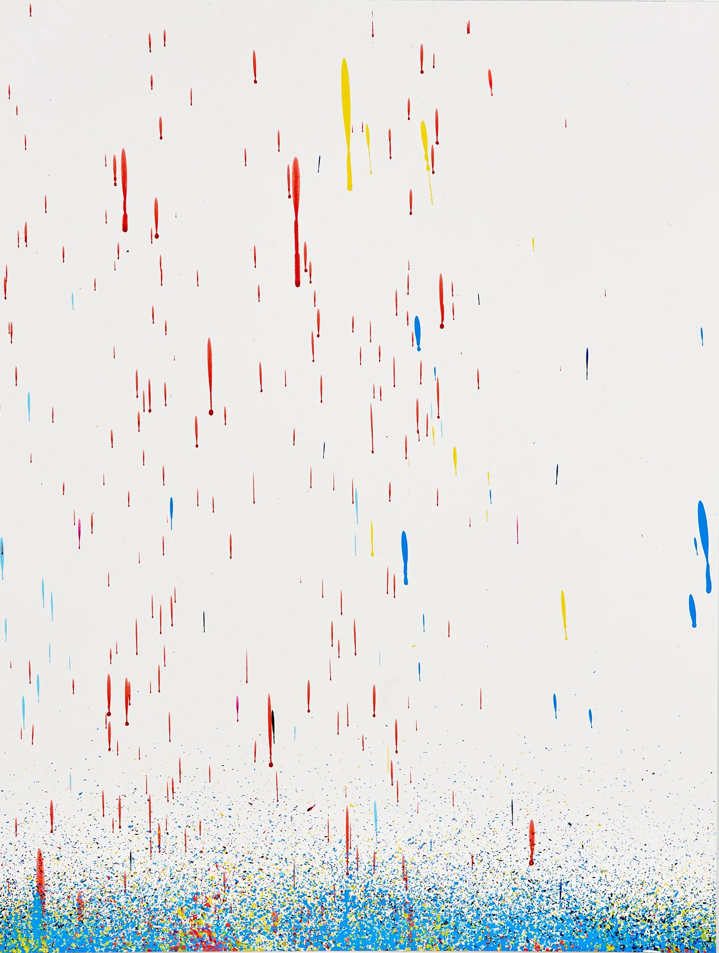 #2 (from “How We Are Likely To Feel When Our Needs Are Being Met”), 2019, 19”x25”, acrylic on French Paper
