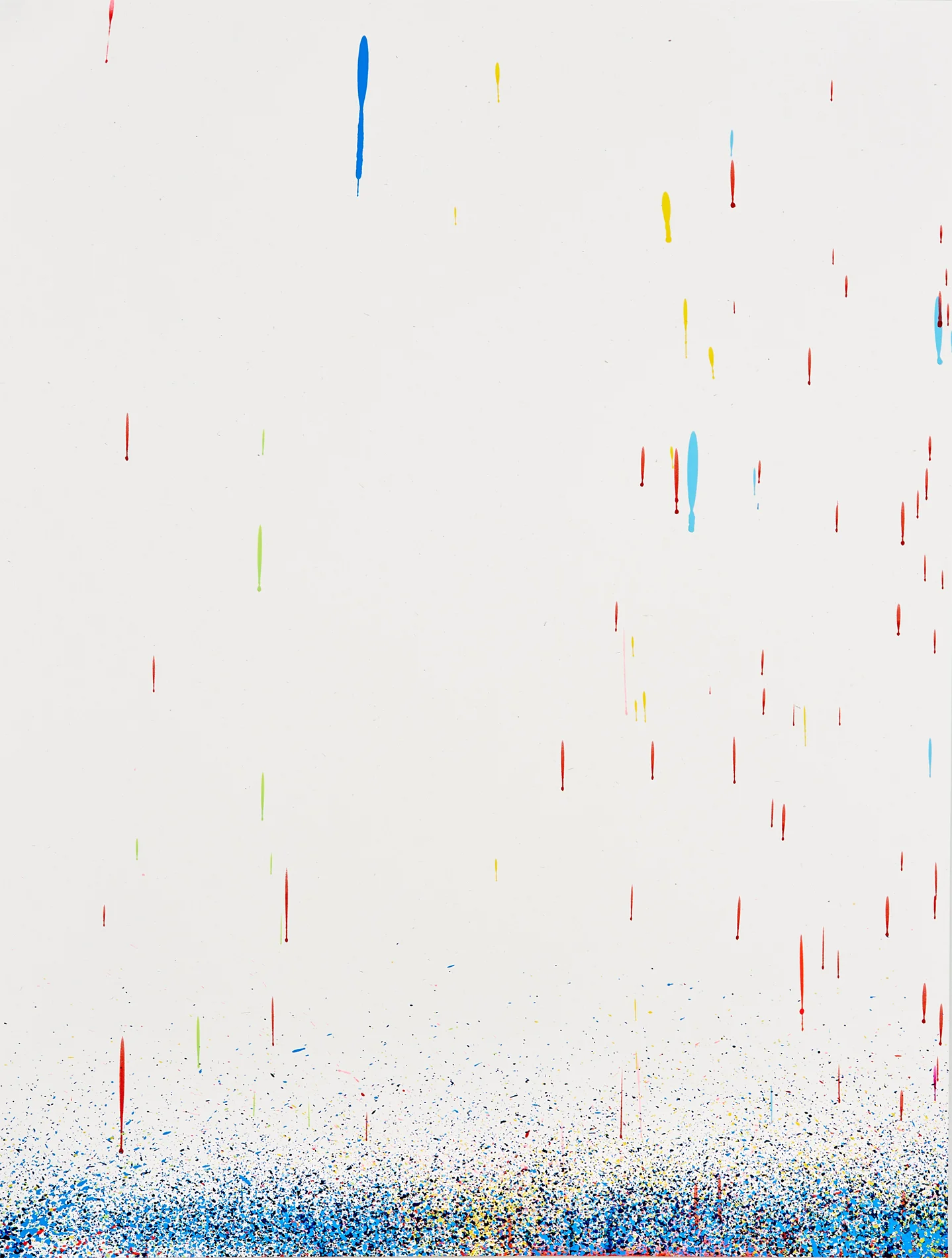 #4 (from “How We Are Likely To Feel When Our Needs Are Being Met”), 2019, 19”x25”, acrylic on French Paper