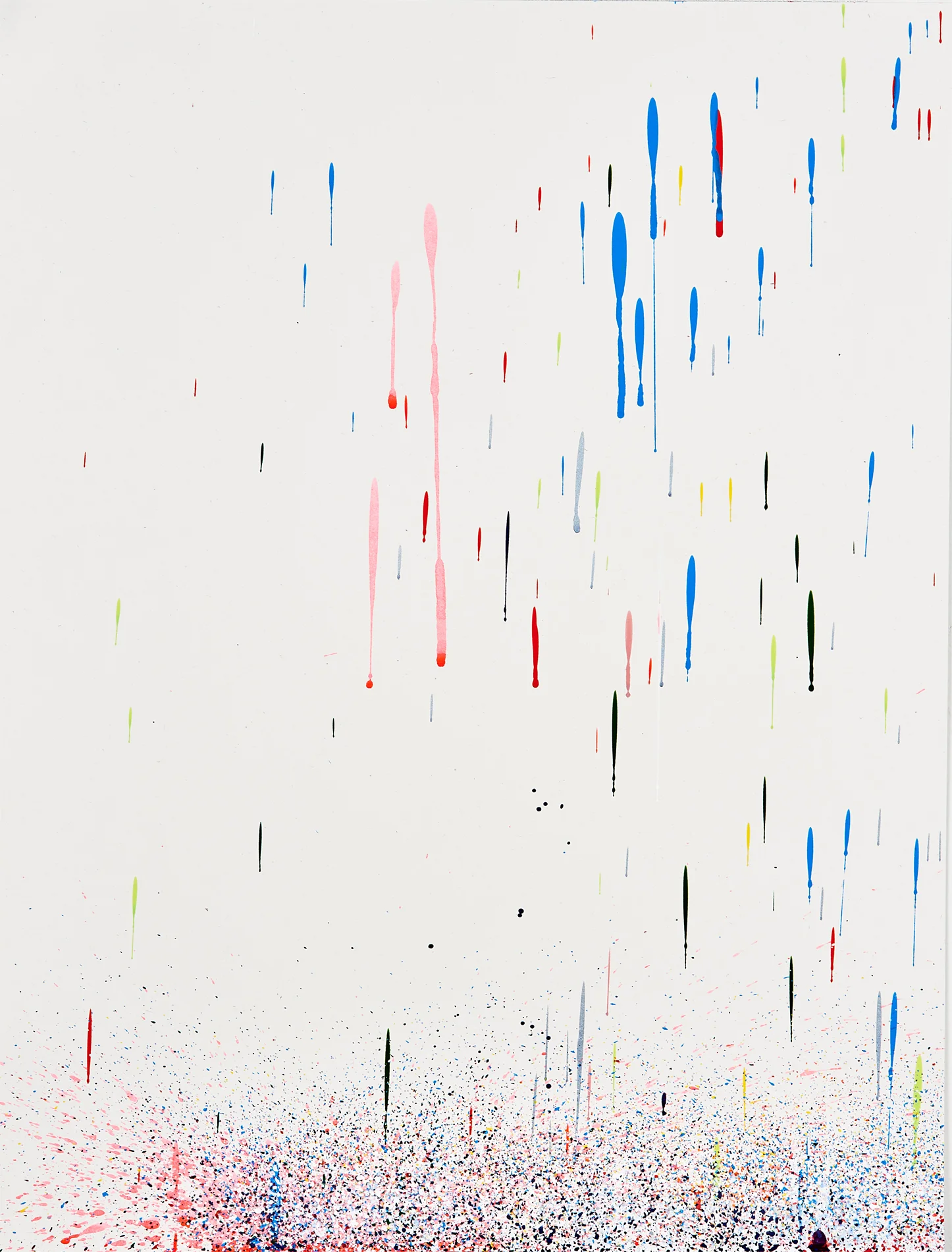 #5 (from “How We Are Likely To Feel When Our Needs Are Being Met”), 2019, 19”x25”, acrylic on French Paper