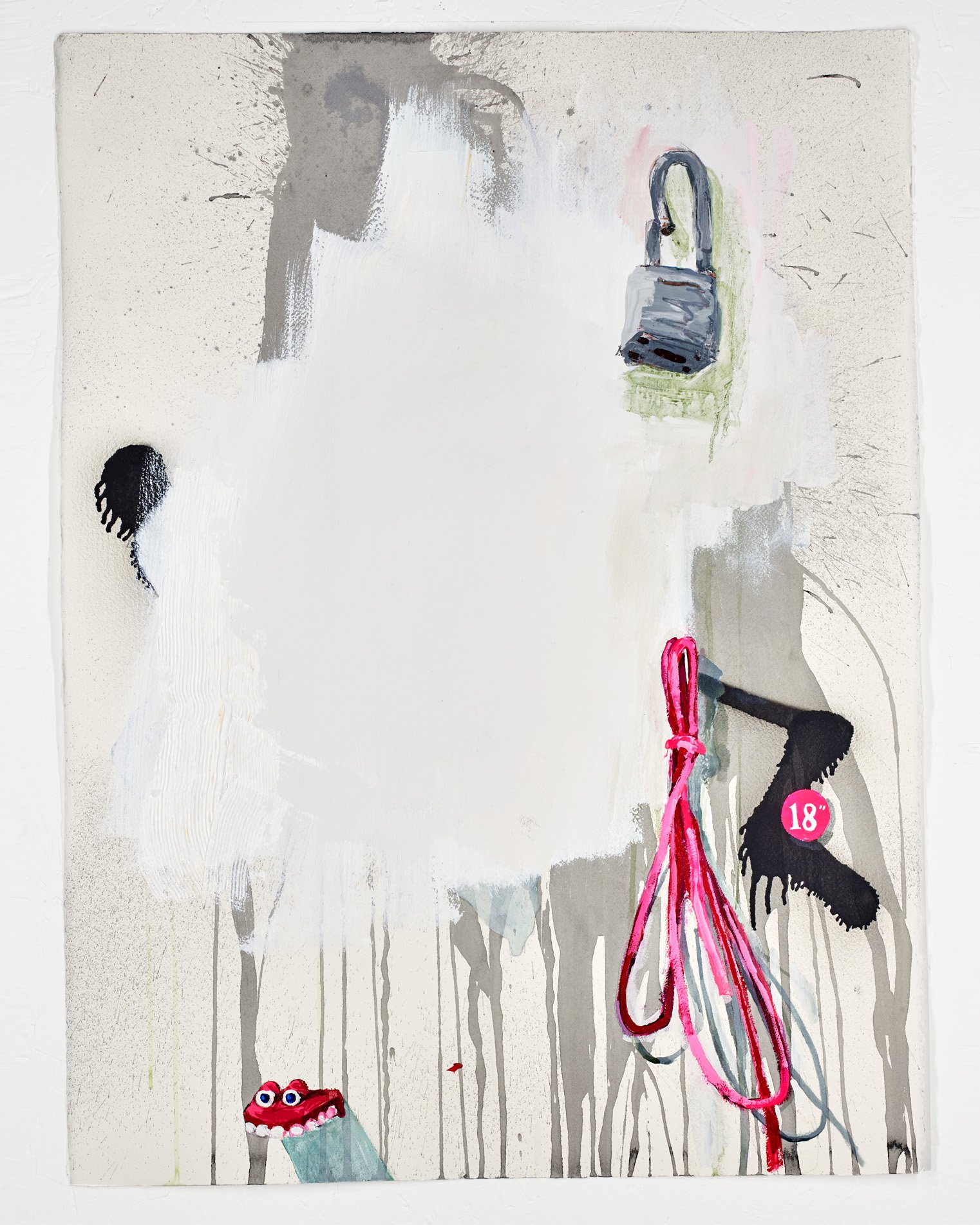    Untitled (Brooklyn #15)  , 2021, 22”x30”, Aerosol, acrylic, latex on Arches 