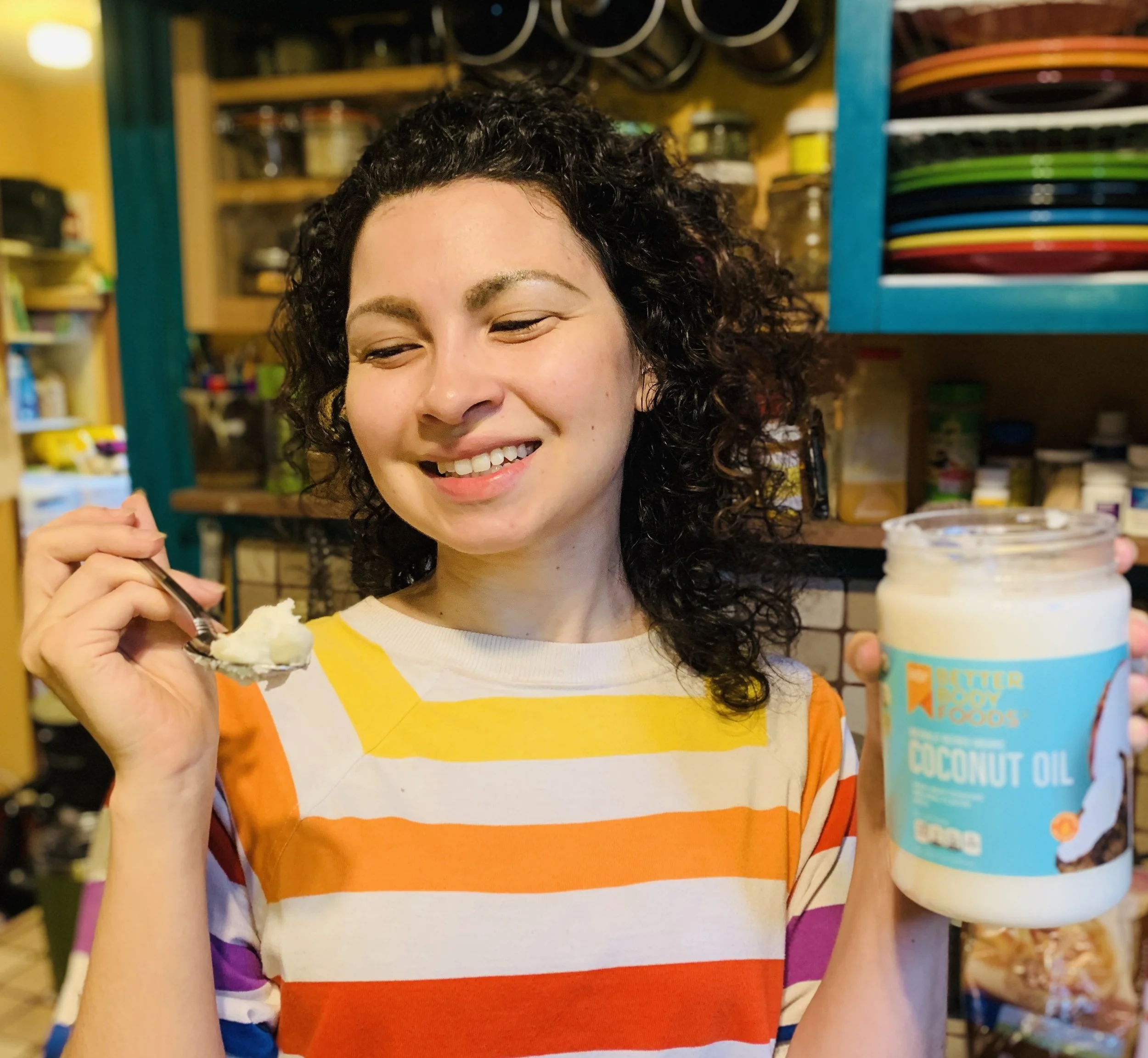 A spoonful of coconutty goodness