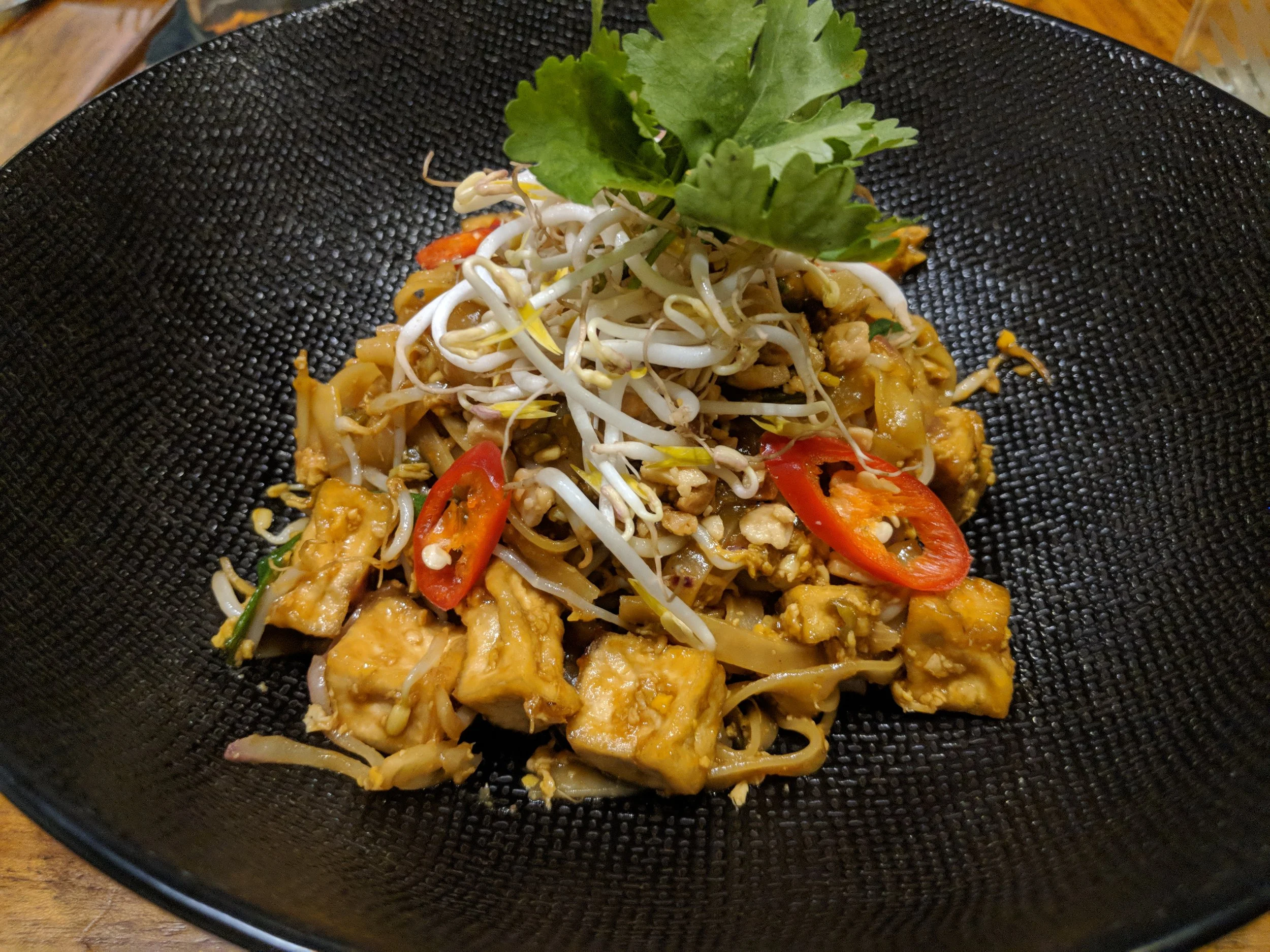 Pad Thai Noodles at Habitat Cafe