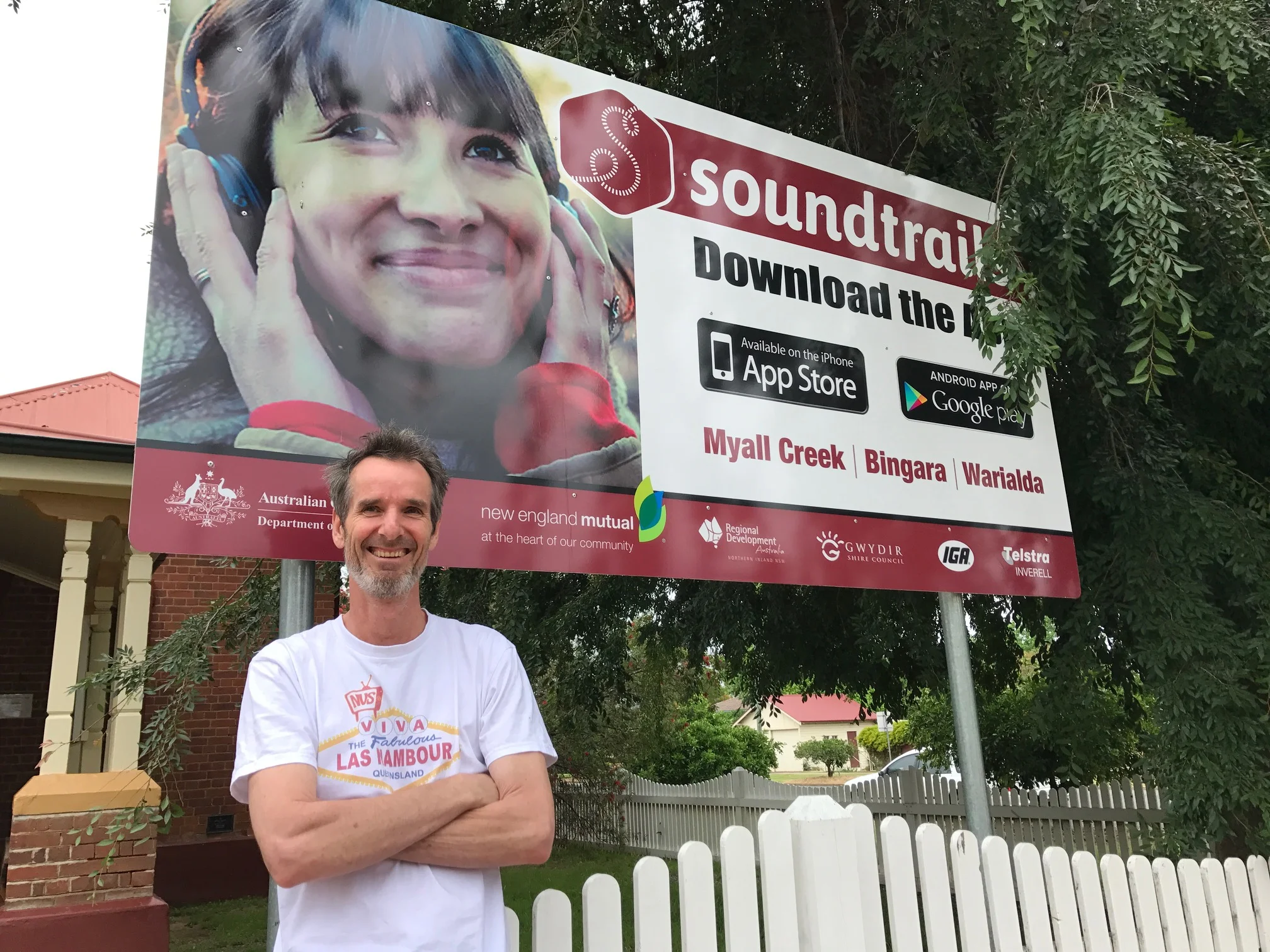 Me in Bingara with my NVS Teeshirt