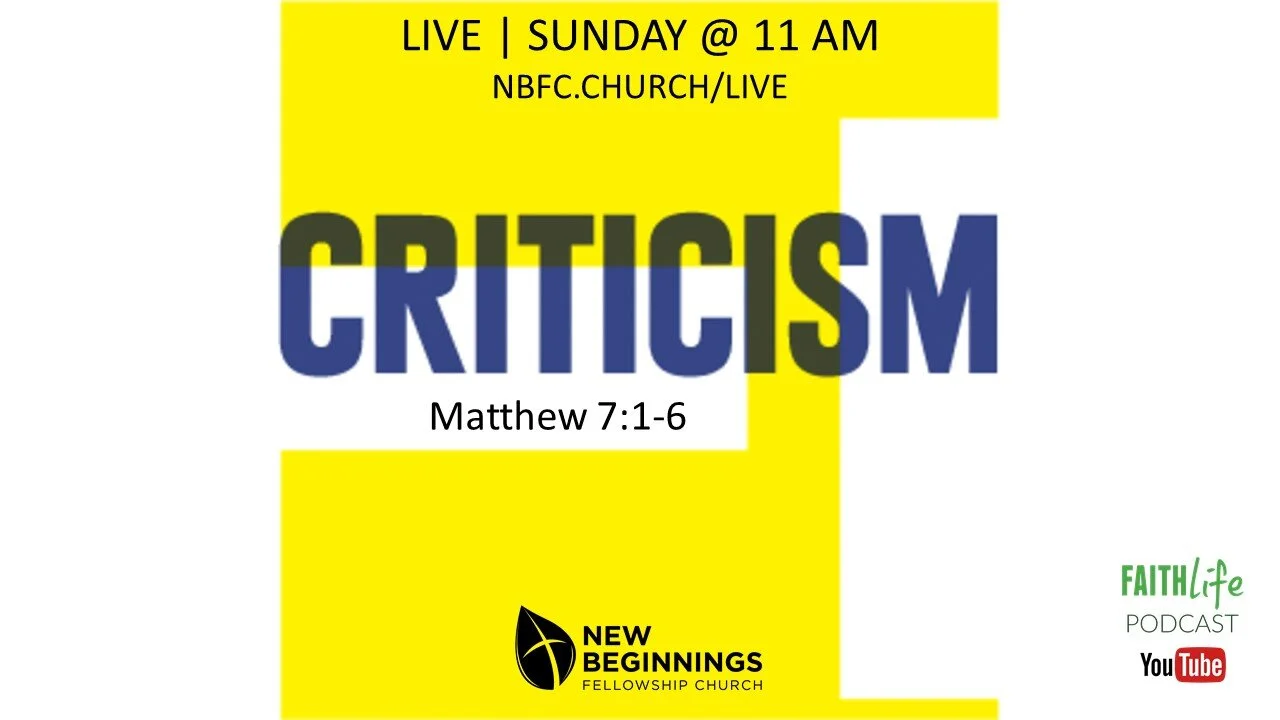 Criticism - Sermon on the Mount (11) episode artwork