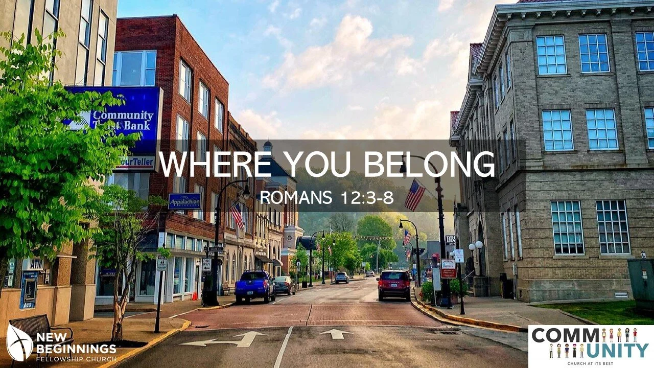 Where You Belong - CommUNITY Series (5) Romans 12:3-8 episode artwork