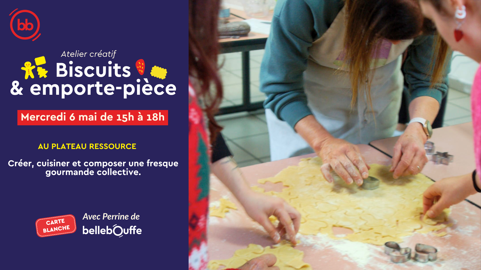 Atelier créatif : biscuits et emporte-pièce