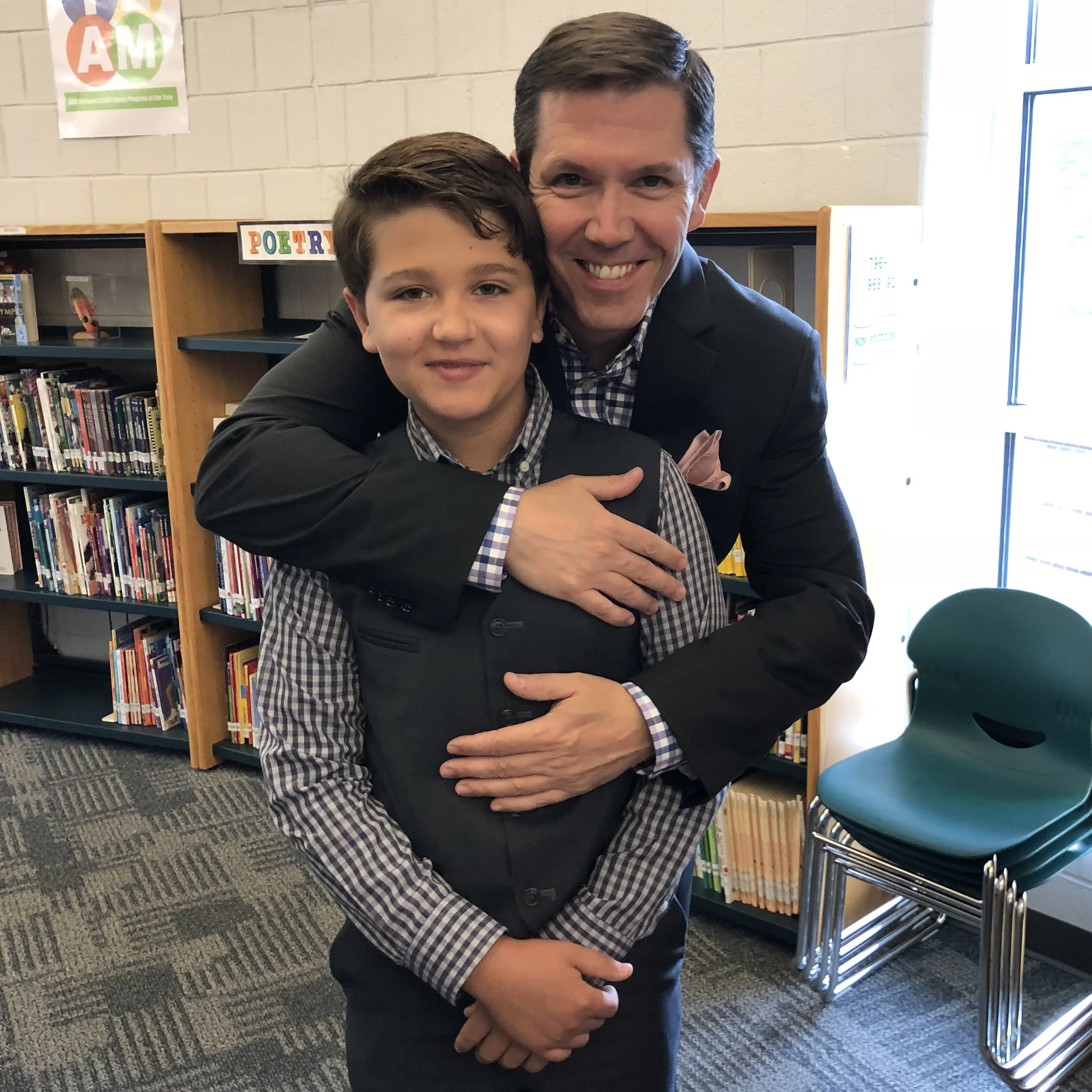 Robbie just "graduated" 5th grade.